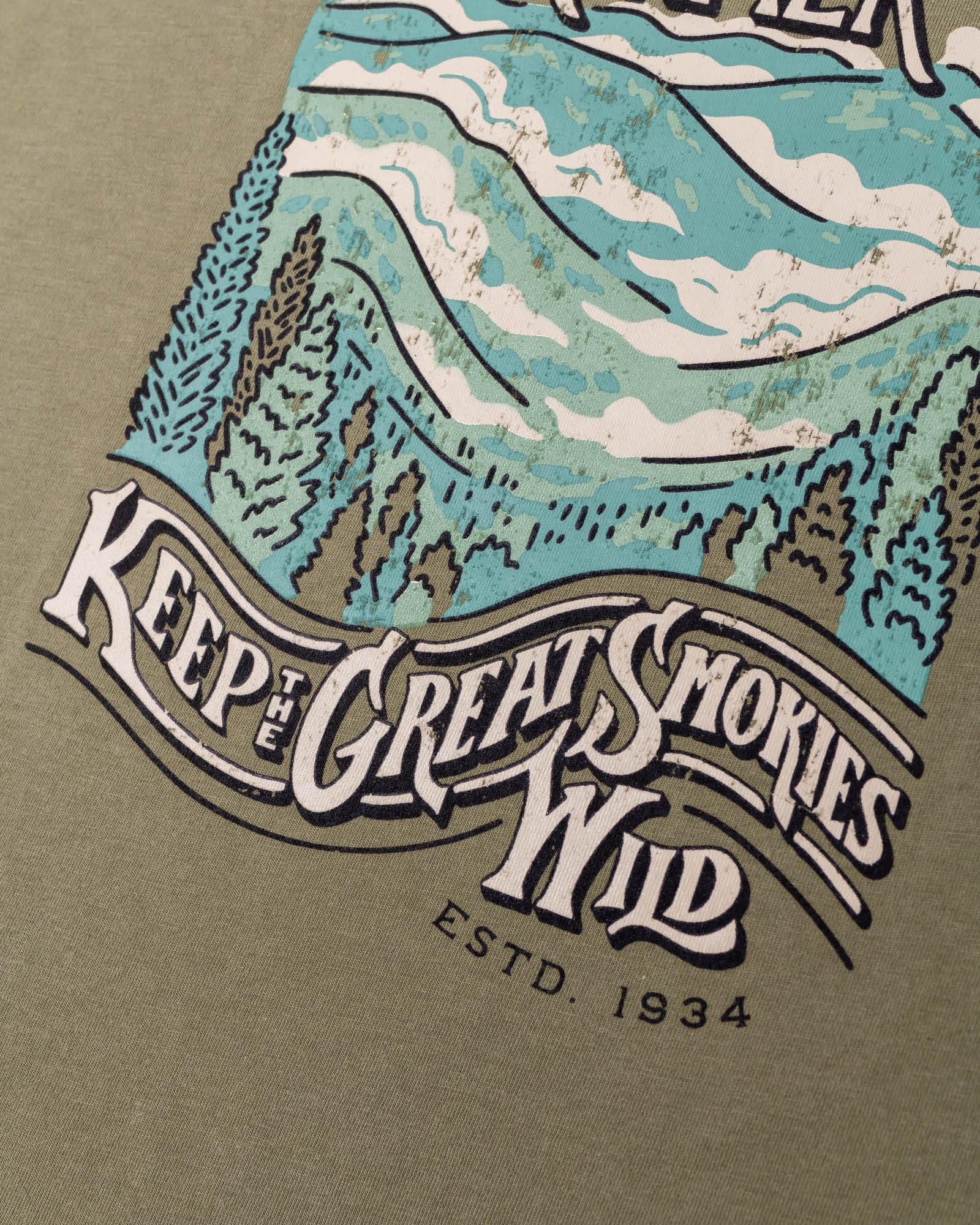 Keep Nature Wild Tee Mountain Roamer Unisex Tee | Olive