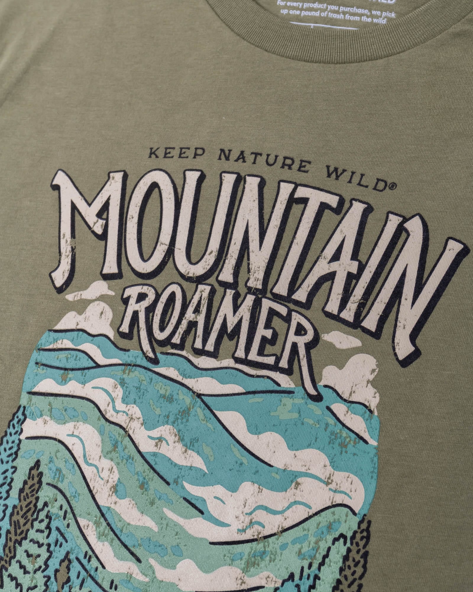 Keep Nature Wild Tee Mountain Roamer Unisex Tee | Olive