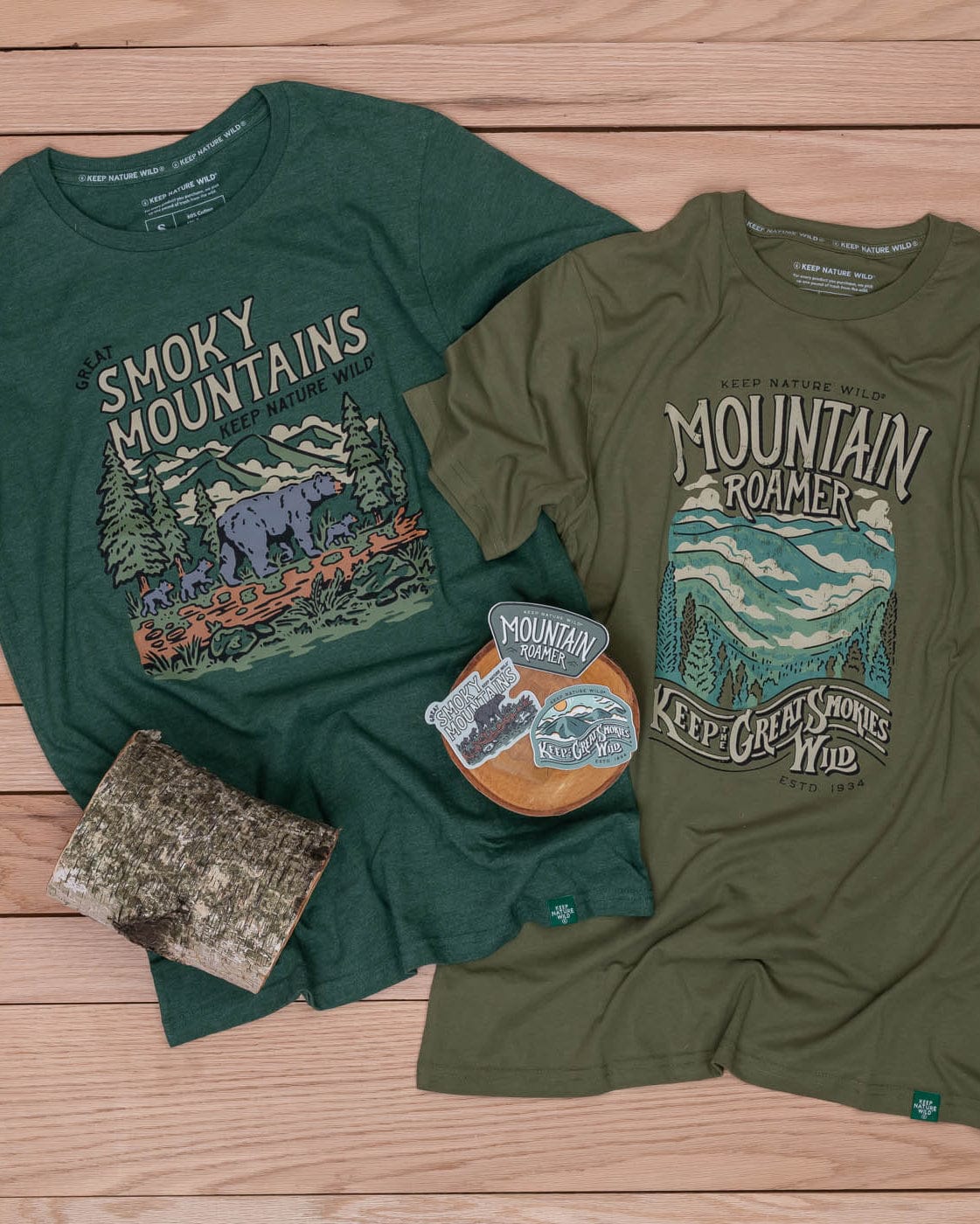 Keep Nature Wild Tee Mountain Roamer Unisex Tee | Olive