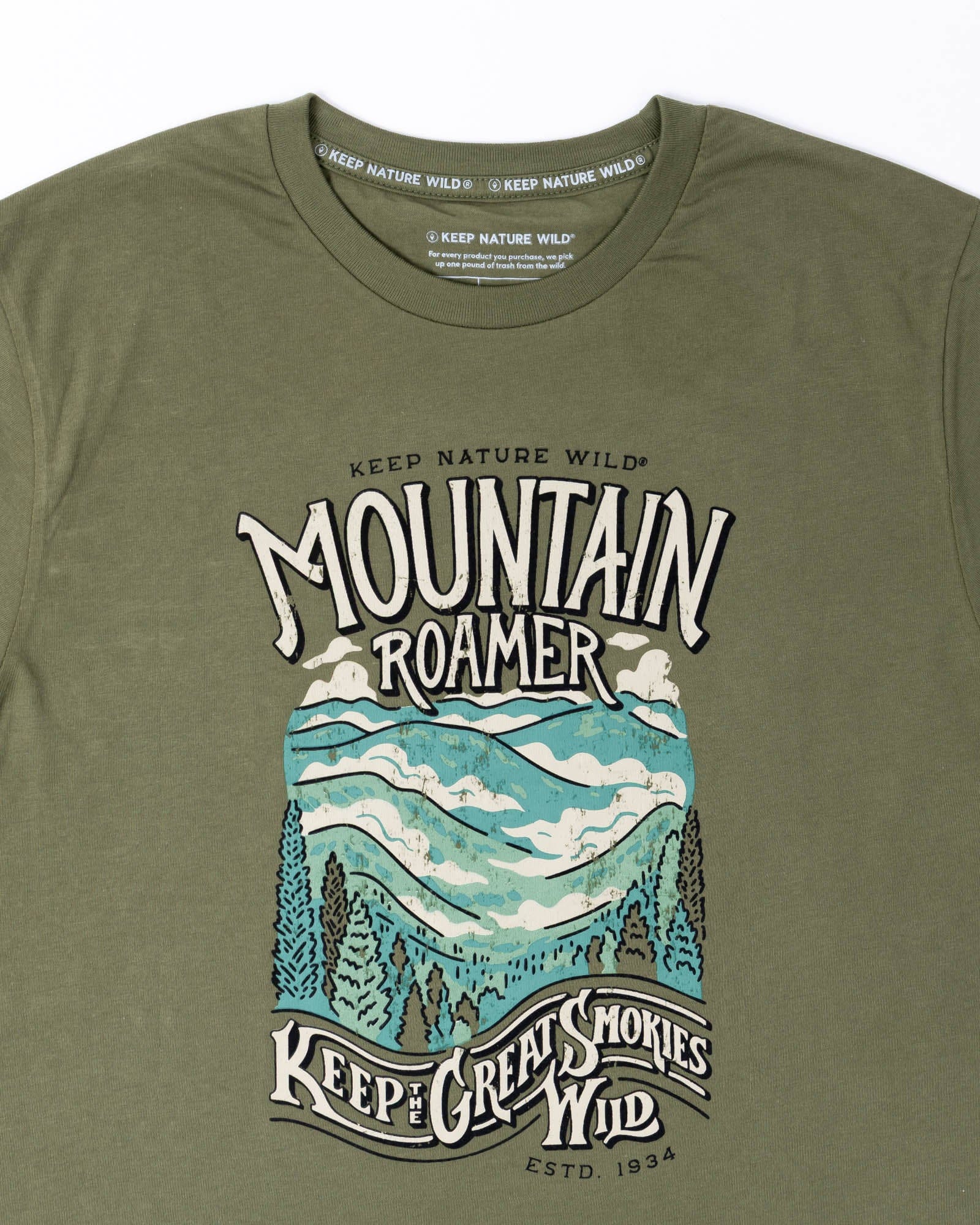 Keep Nature Wild Tee Mountain Roamer Unisex Tee | Olive