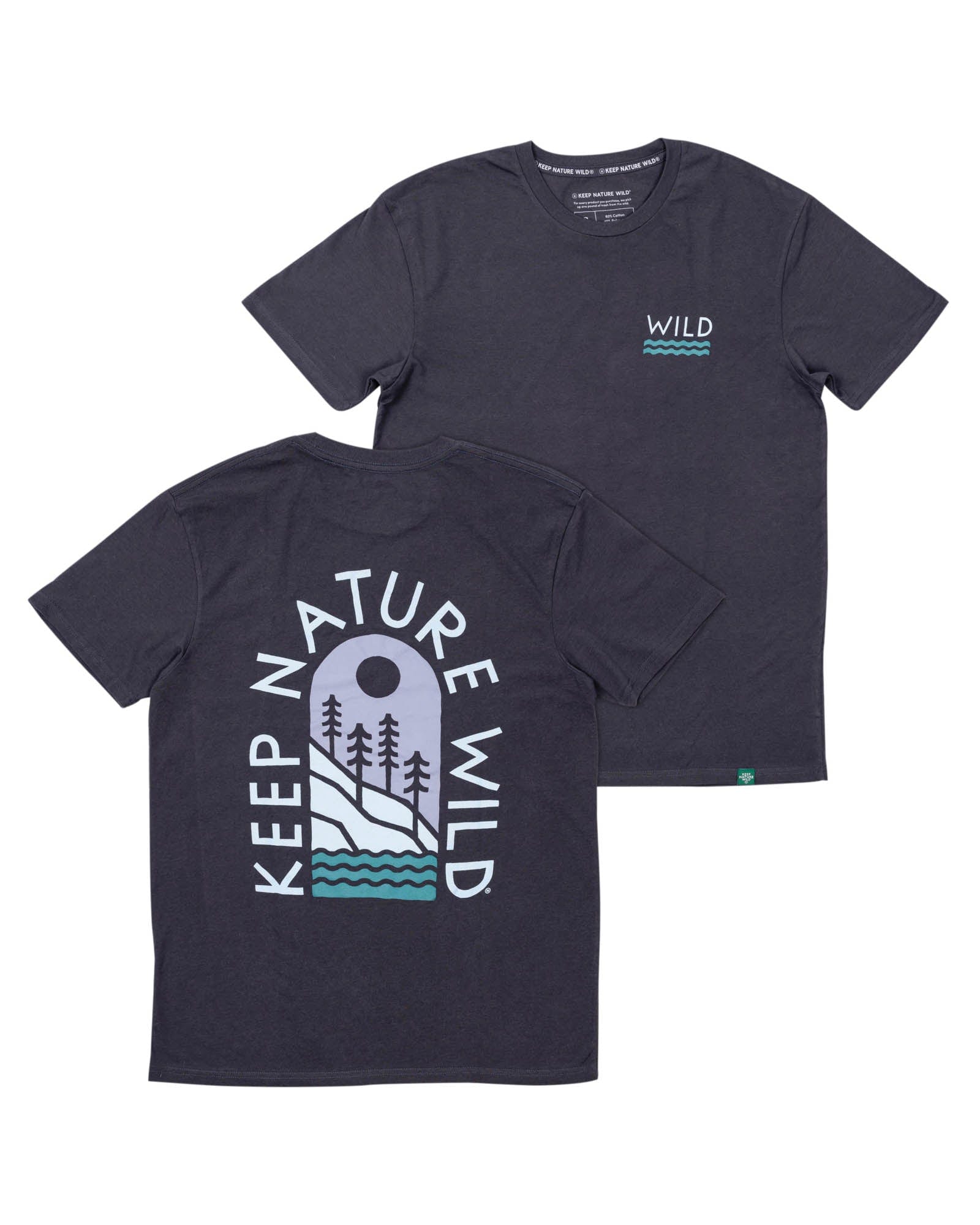 Keep Nature Wild Tee Mountainside Unisex Tee | Coal