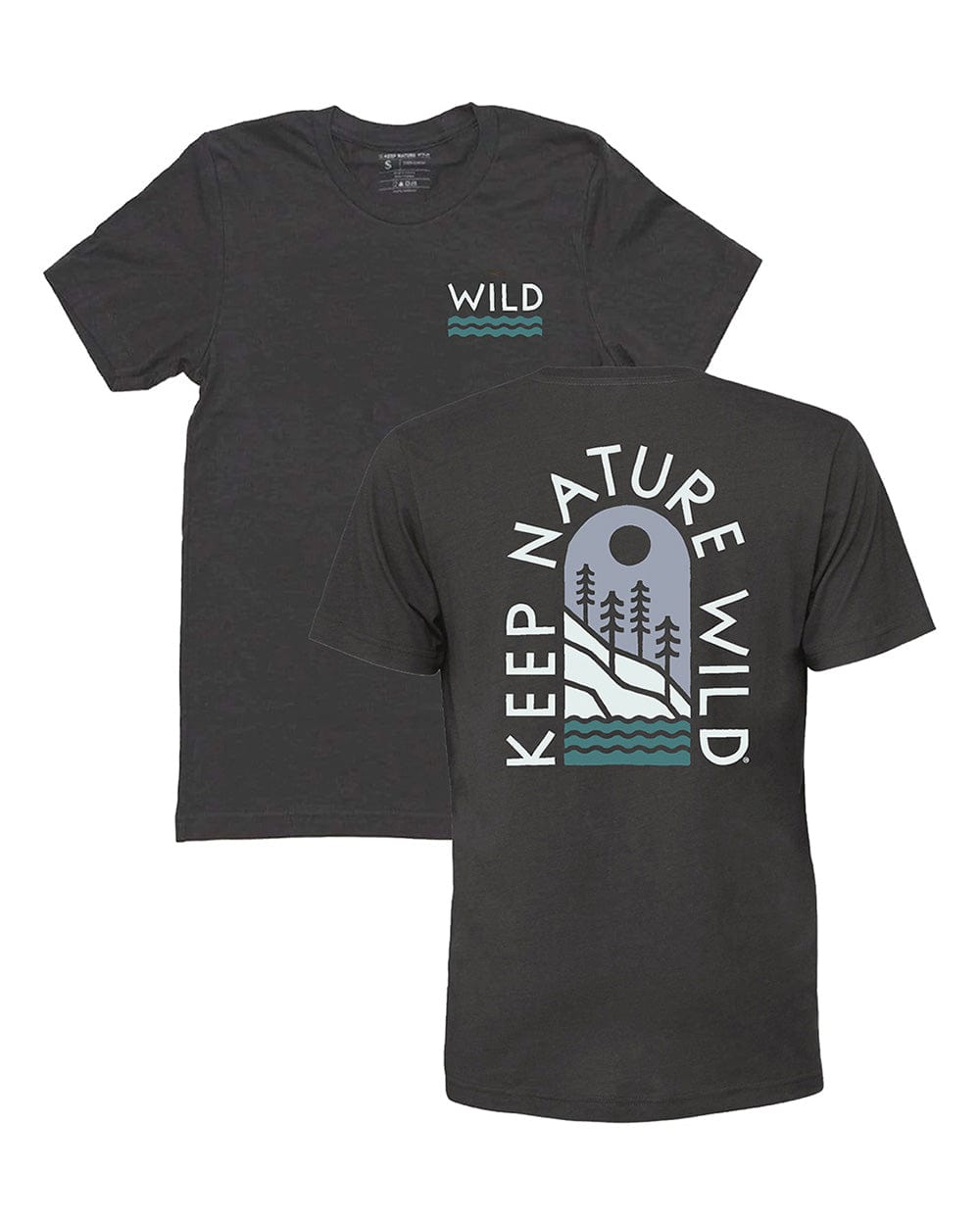 Keep Nature Wild Tee Mountainside Unisex Tee | Coal