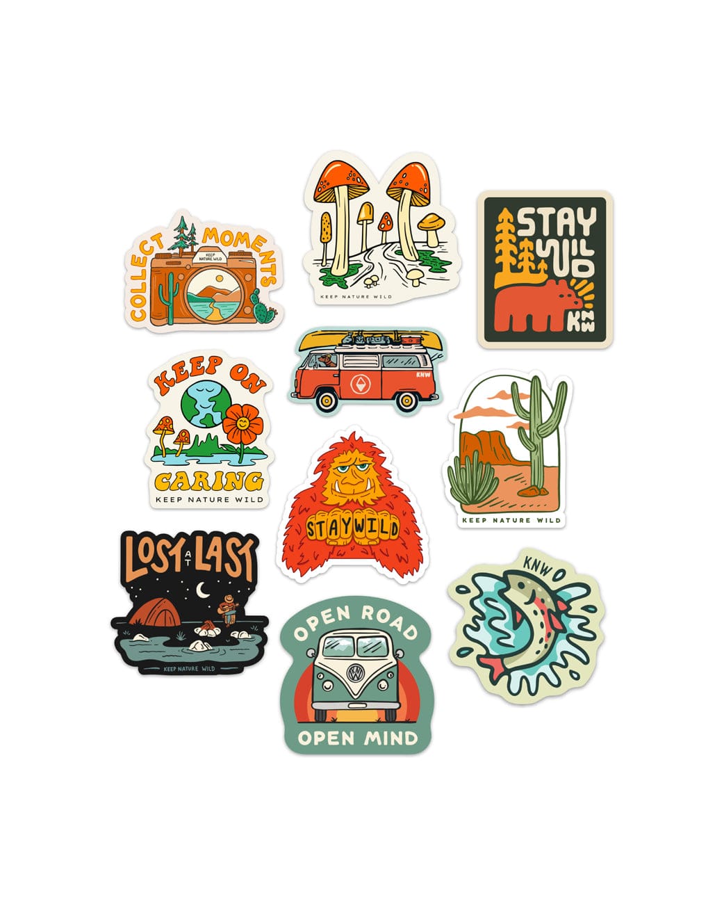 Desert Sticker Set, Luggage Stickers