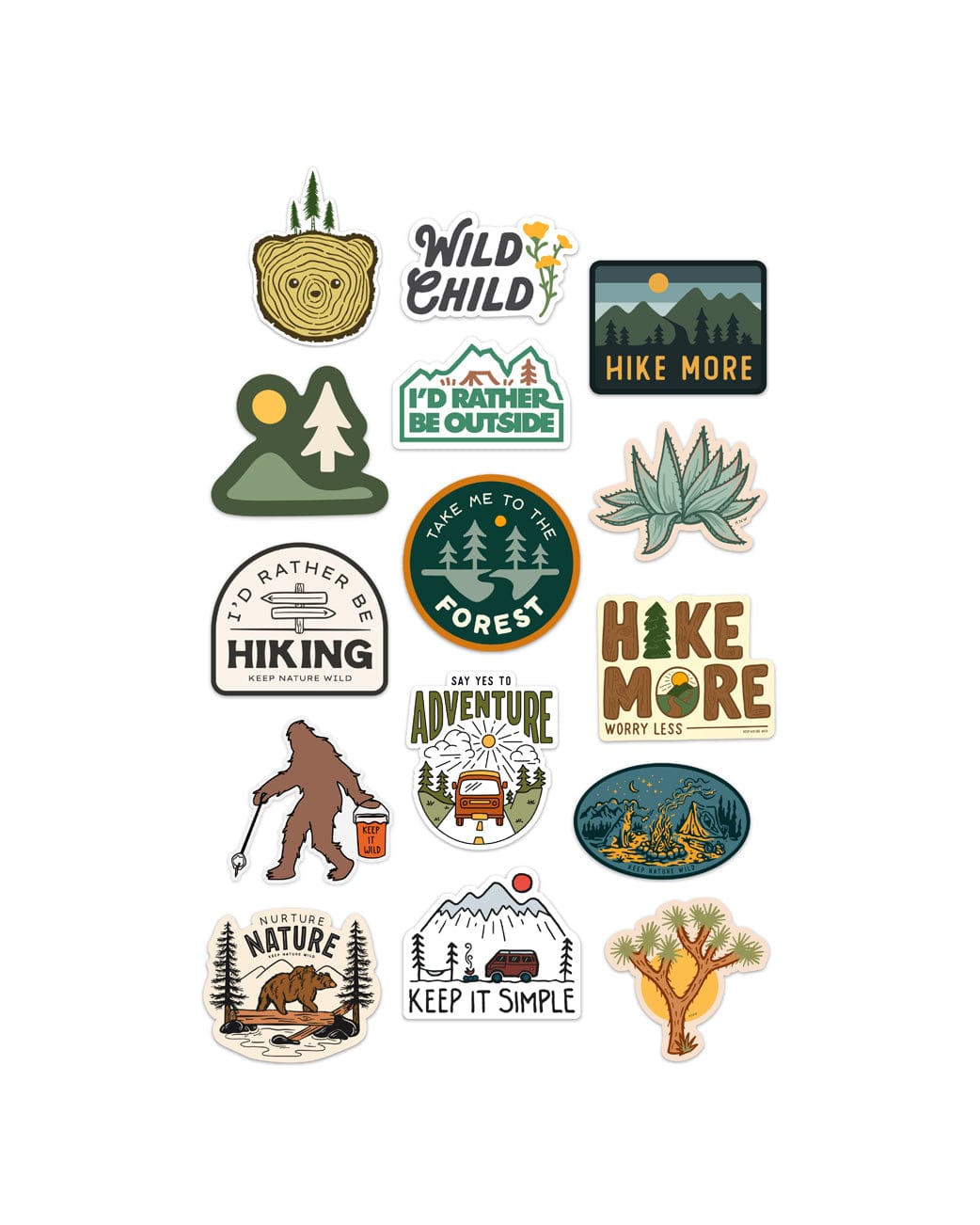 Keep Nature Wild Sticker 15 Pack Mystery Pack | Stickers