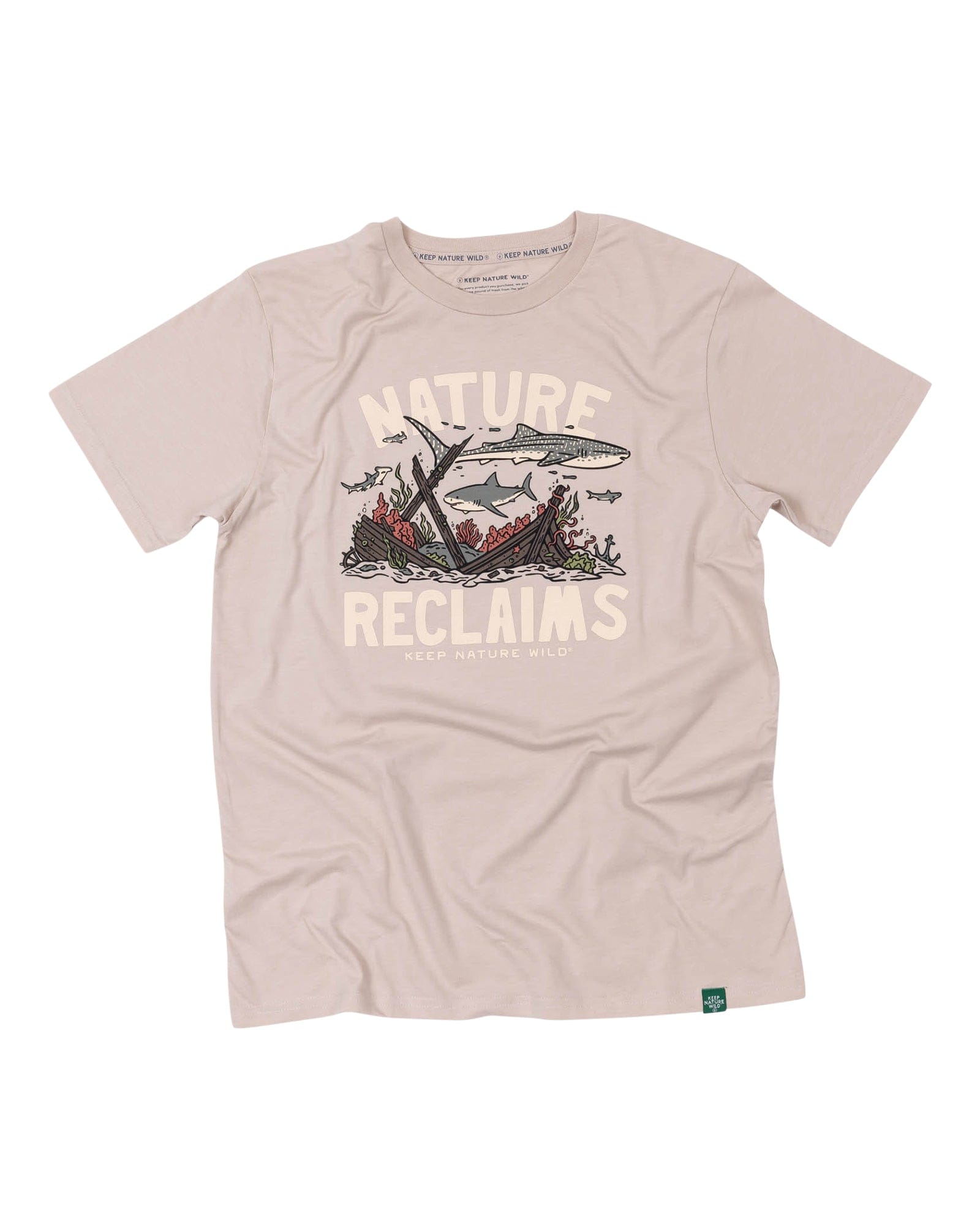 Keep Nature Wild Tee Nature Reclaims Unisex Tee | Heather Tan