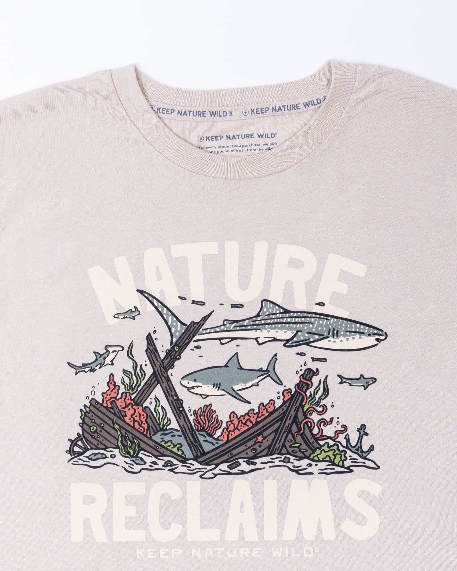 Keep Nature Wild Tee Nature Reclaims Unisex Tee | Heather Tan