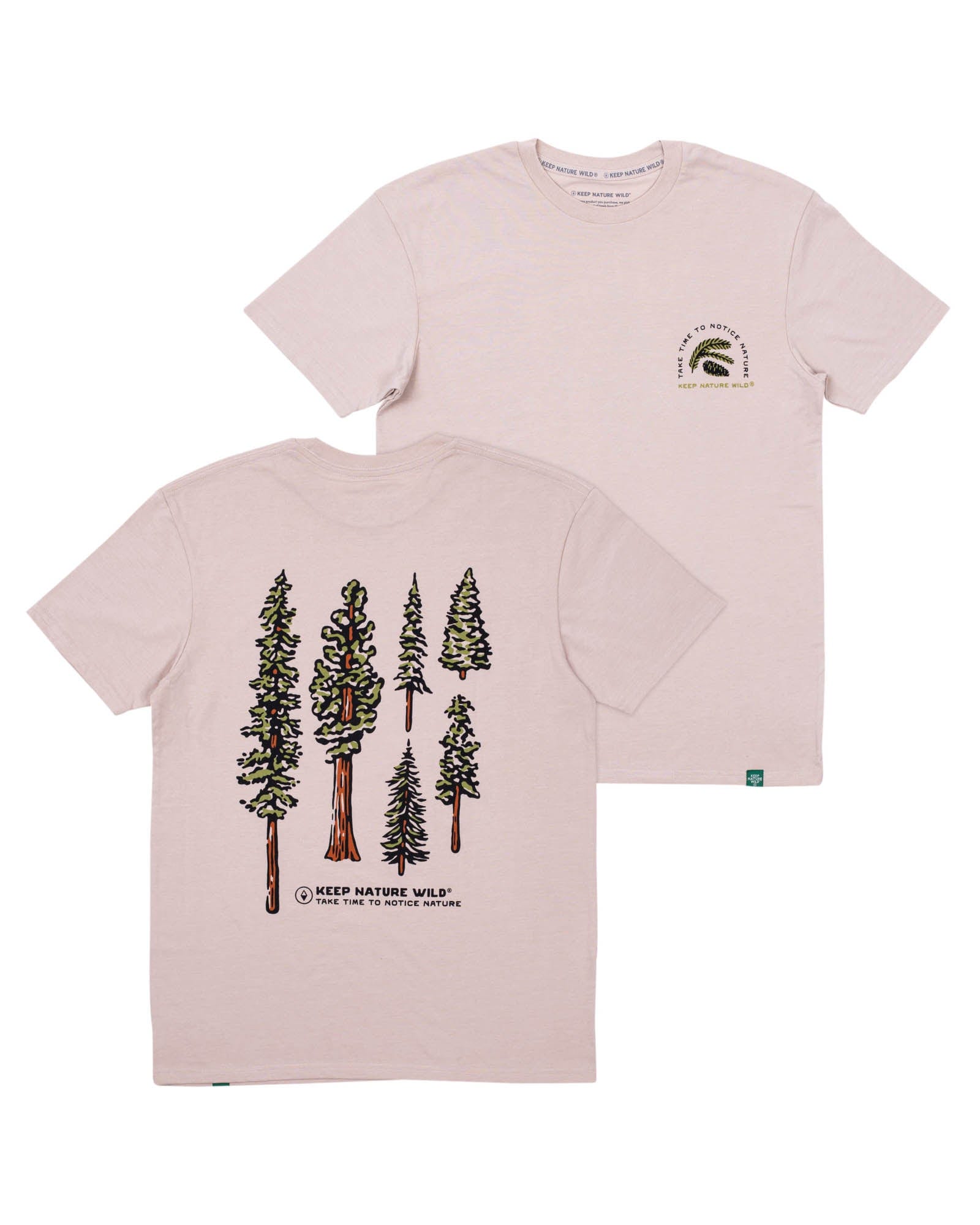 Keep Nature Wild Tee Nature Study Conifers Unisex Tee | Heather Tan
