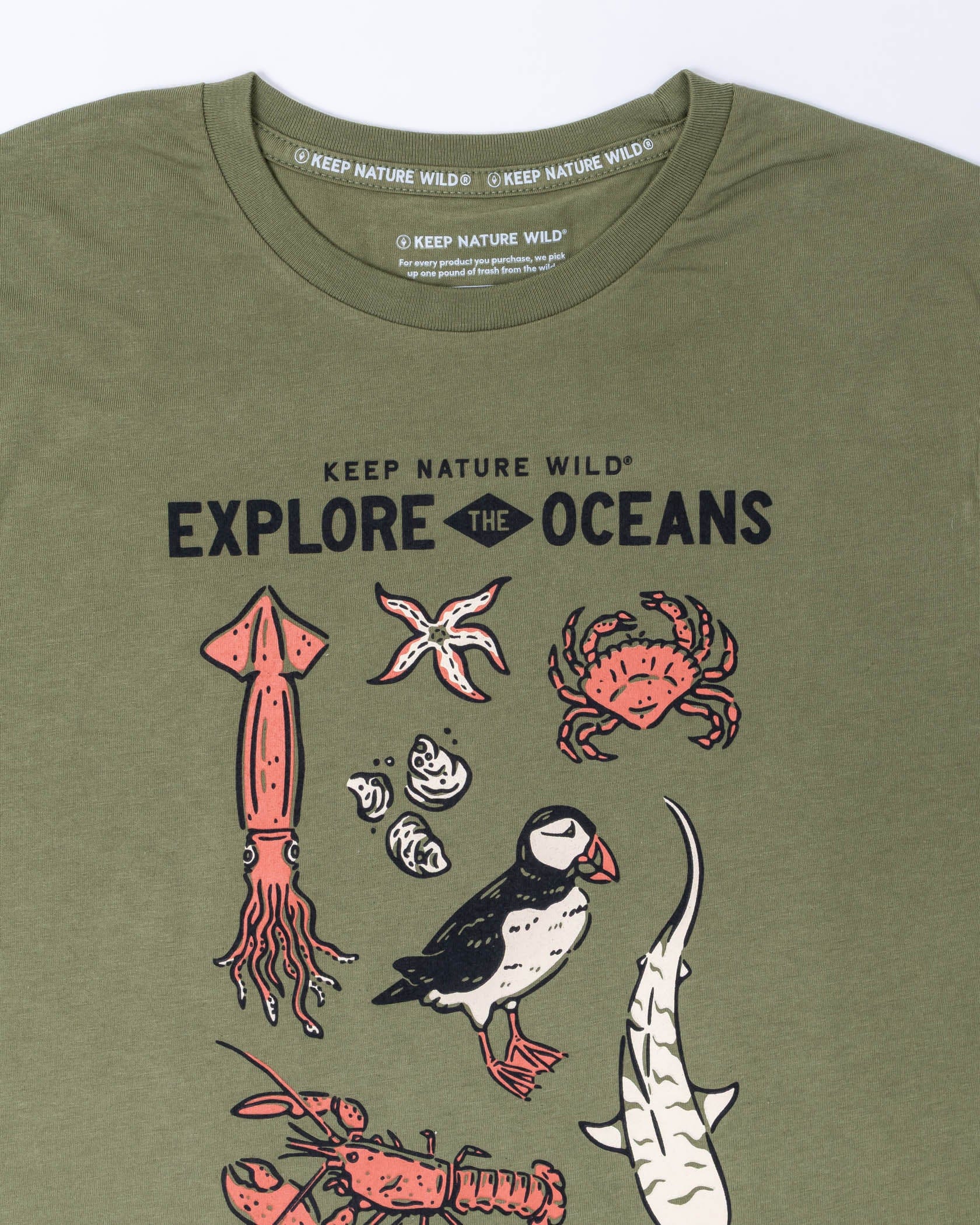 Keep Nature Wild Long Sleeve Nature Study East Coast Unisex Long Sleeve Shirt | Olive