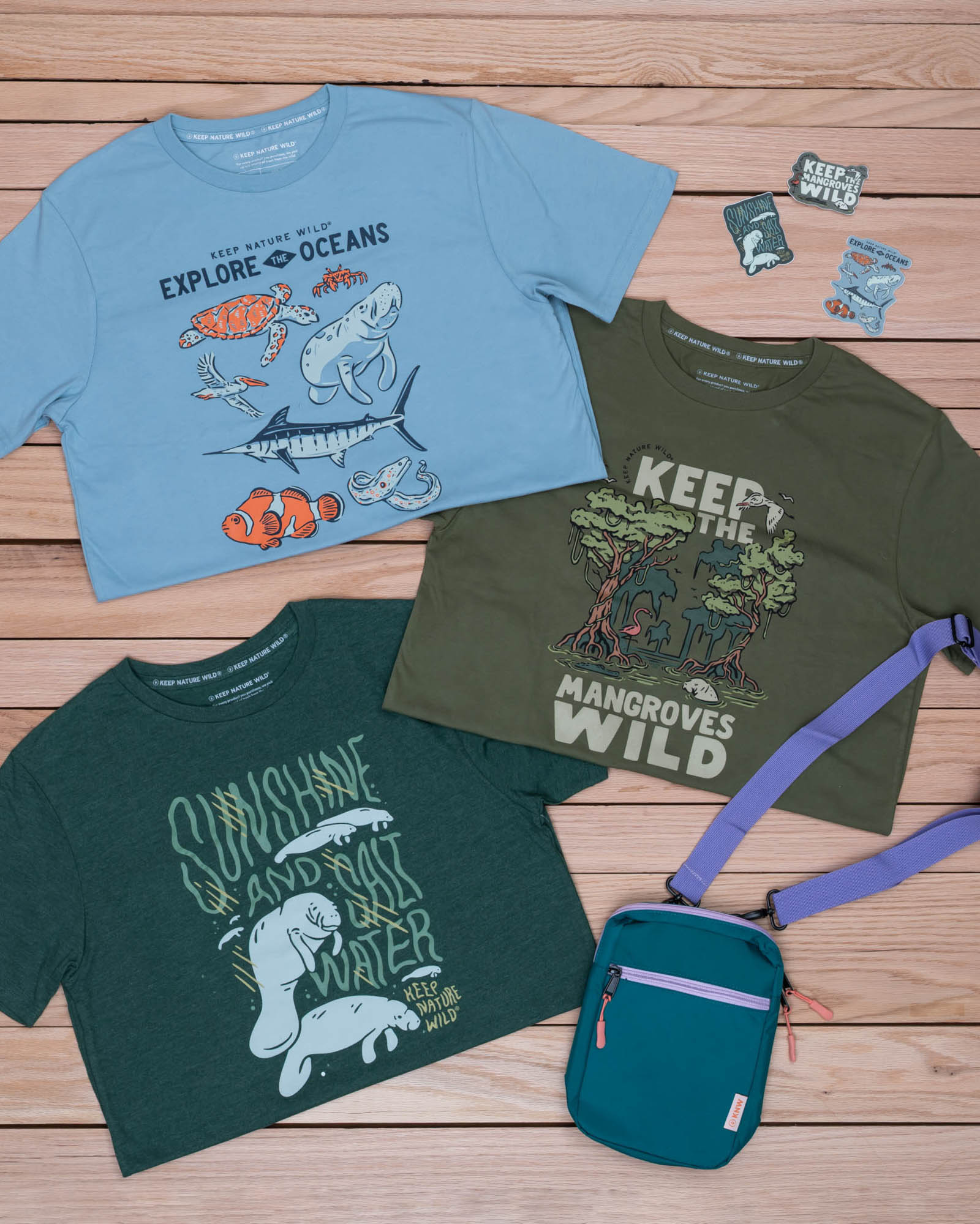 Keep Nature Wild Tee Nature Study Florida Unisex Tee | Morning Mist