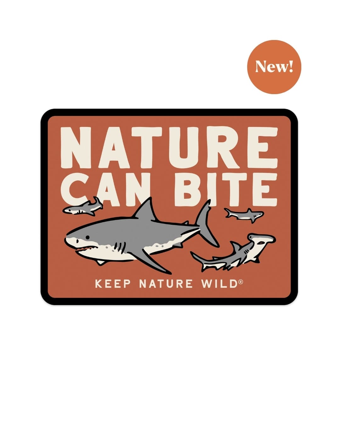 Keep Nature Wild Sticker Nature Study Sharks | Sticker