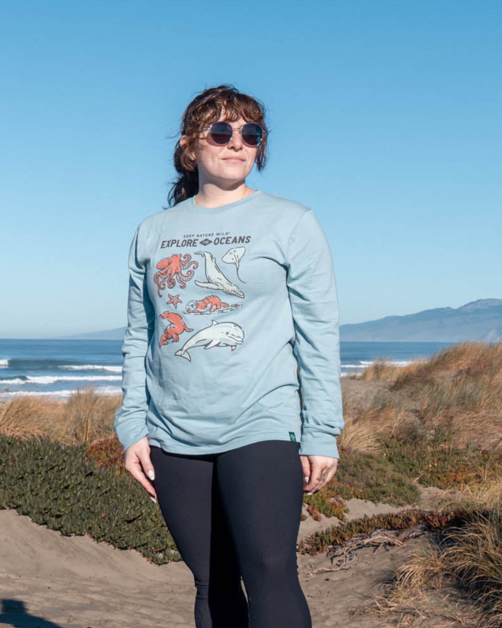 Keep Nature Wild Long Sleeve Nature Study West Coast Unisex Long Sleeve Shirt | Morning Mist