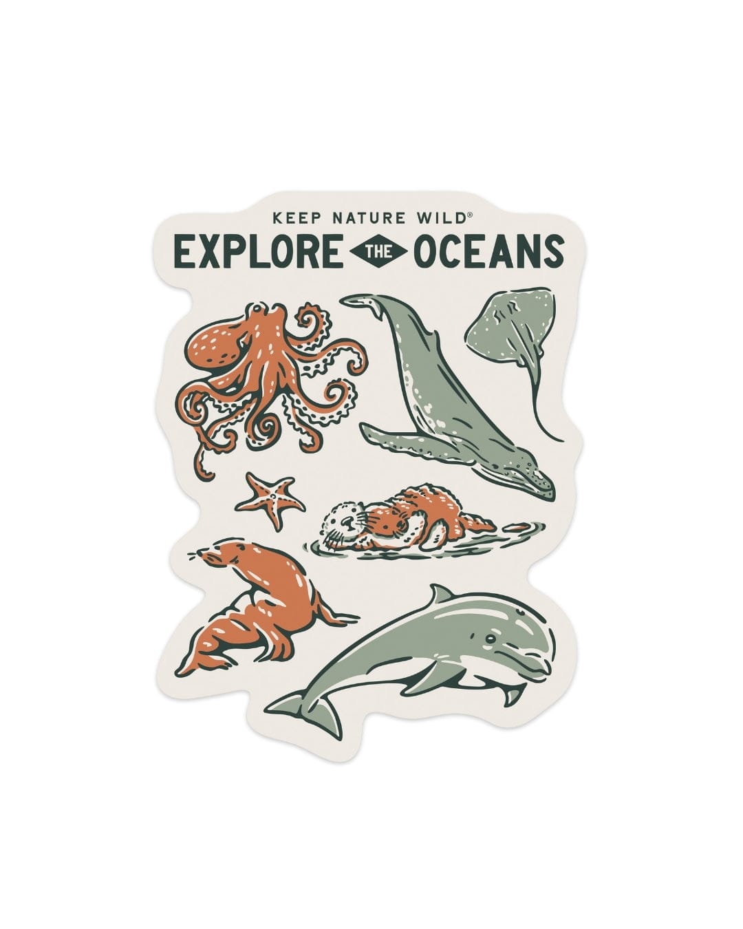 Keep Nature Wild Sticker Nature Study West Coast Wildlife | Sticker