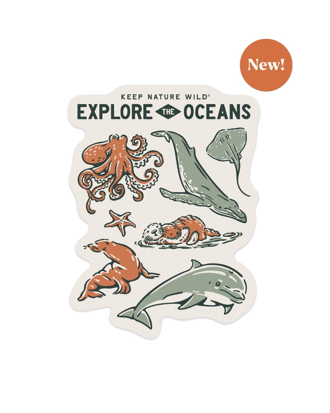 Keep Nature Wild Sticker Nature Study West Coast Wildlife | Sticker