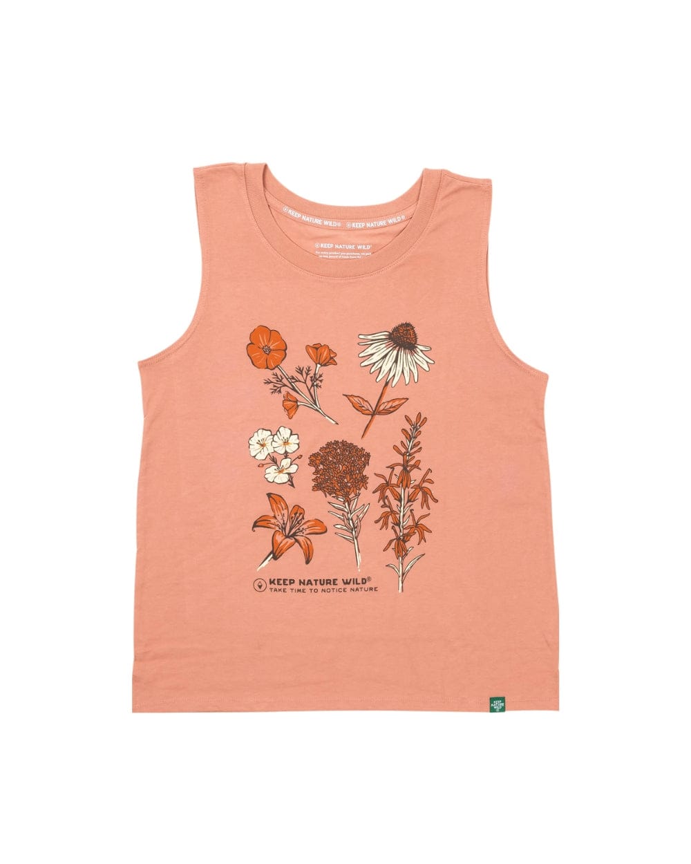 Keep Nature Wild Tank Nature Study Wildflowers Women's Muscle Tank | Canyon Rose