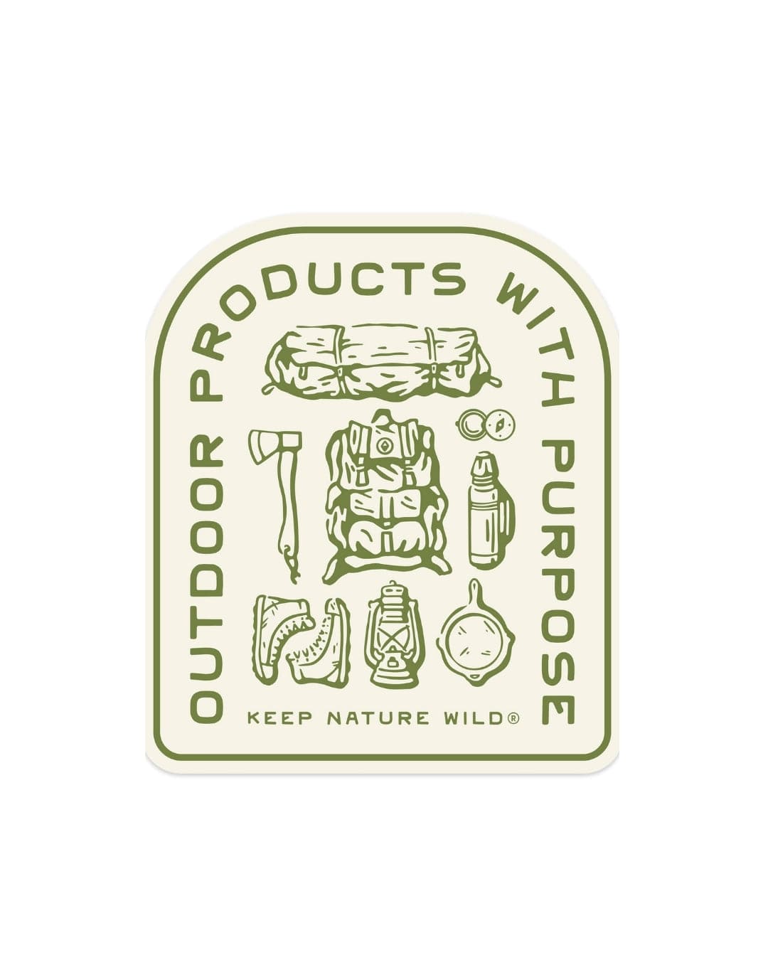 Keep Nature Wild Sticker Outdoor Products with Purpose | Sticker