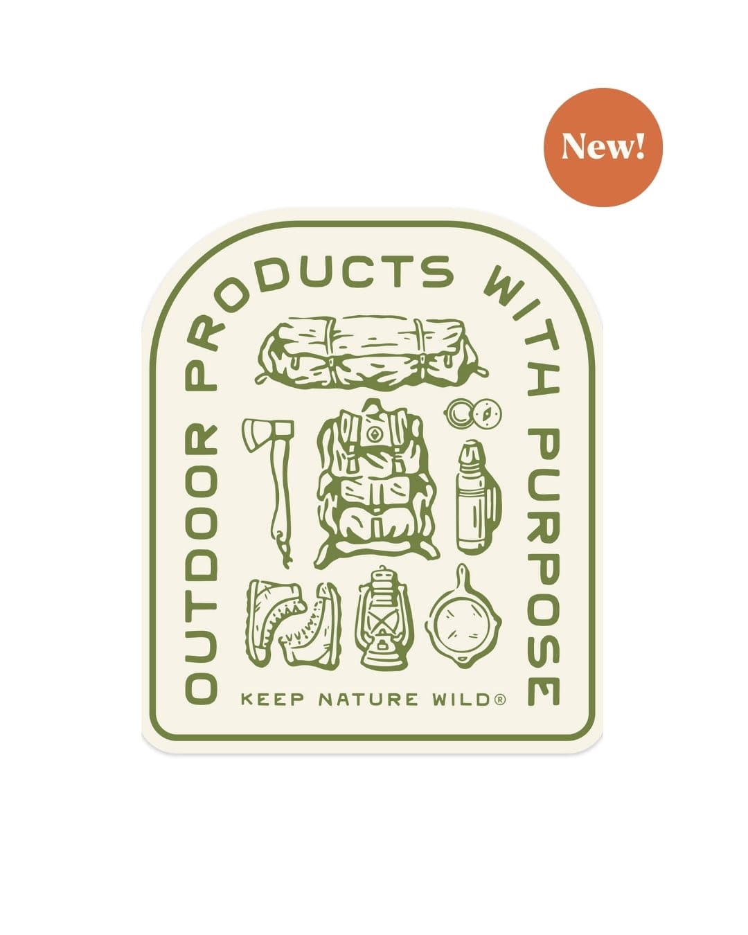 Keep Nature Wild Sticker Outdoor Products with Purpose | Sticker