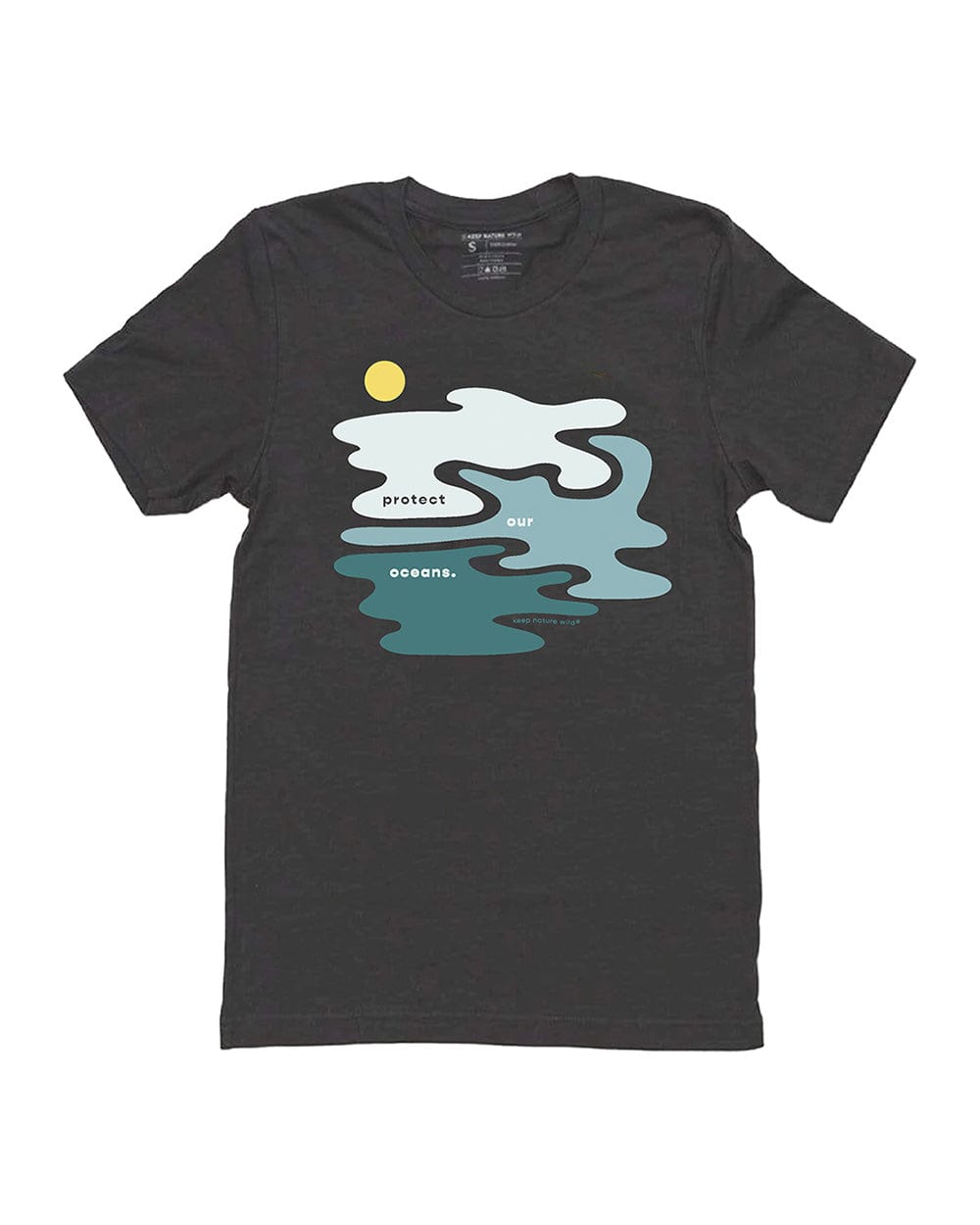 Keep Nature Wild Tee Protect Our Oceans Unisex Tee | Coal