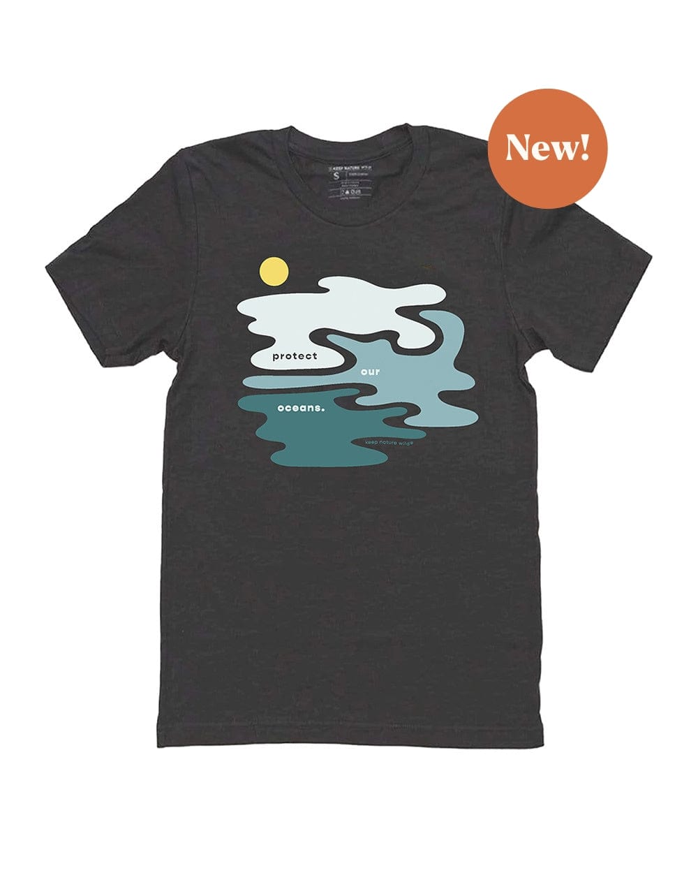 Keep Nature Wild Tee Protect Our Oceans Unisex Tee | Coal