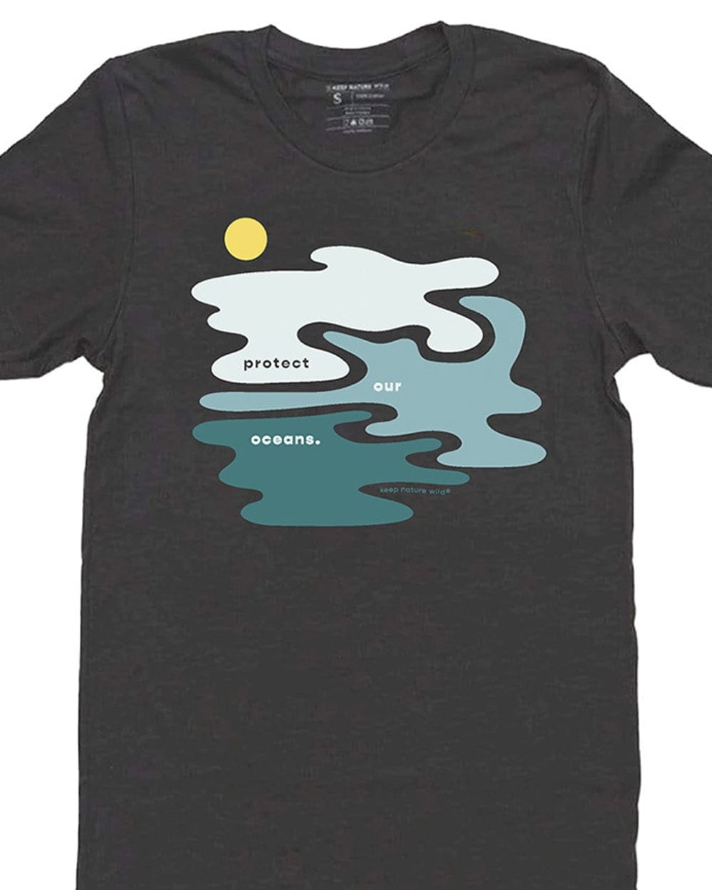 Keep Nature Wild Tee Protect Our Oceans Unisex Tee | Coal