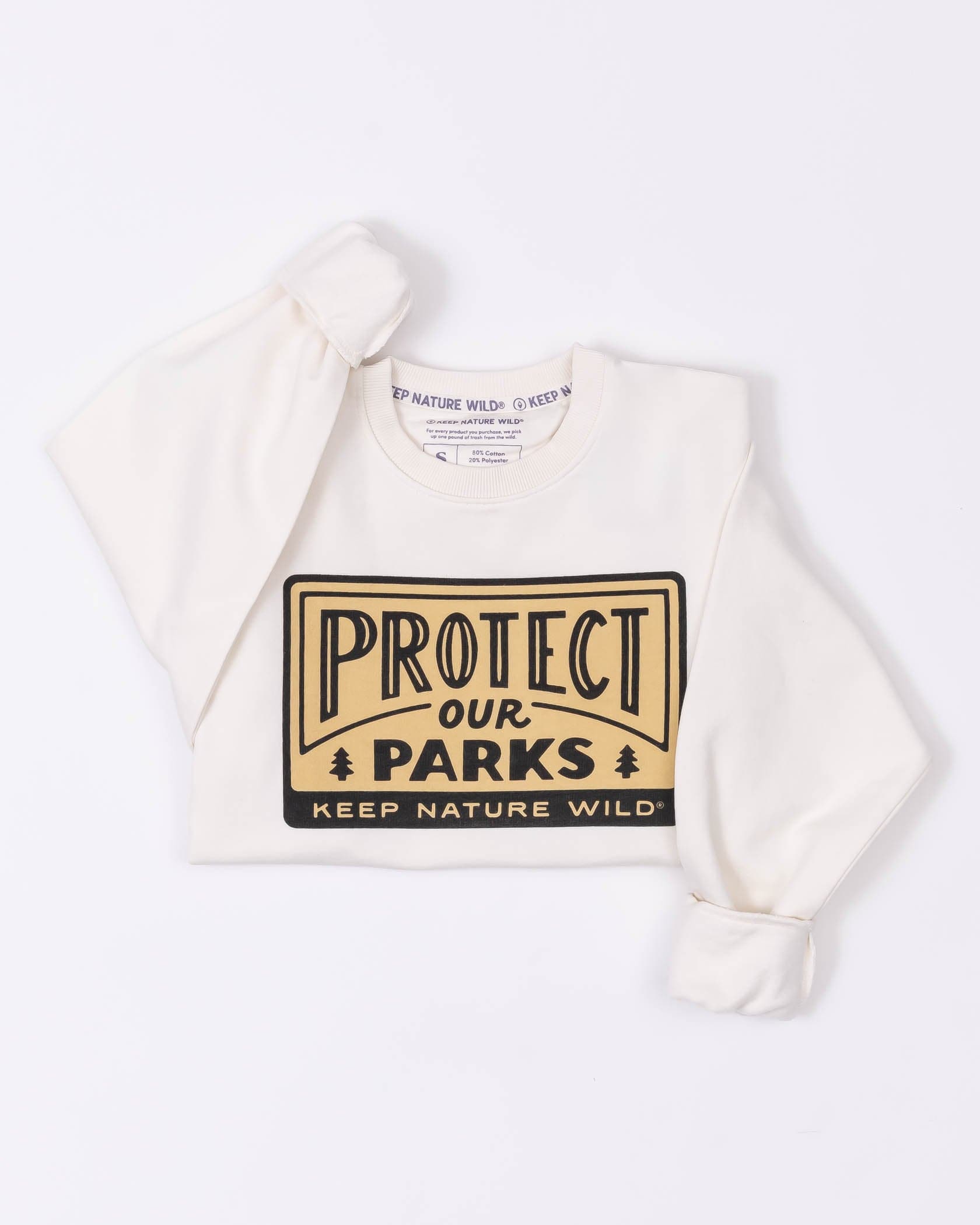 Keep Nature Wild Outerwear Protect Our Parks Crewneck Sweatshirt | Natural