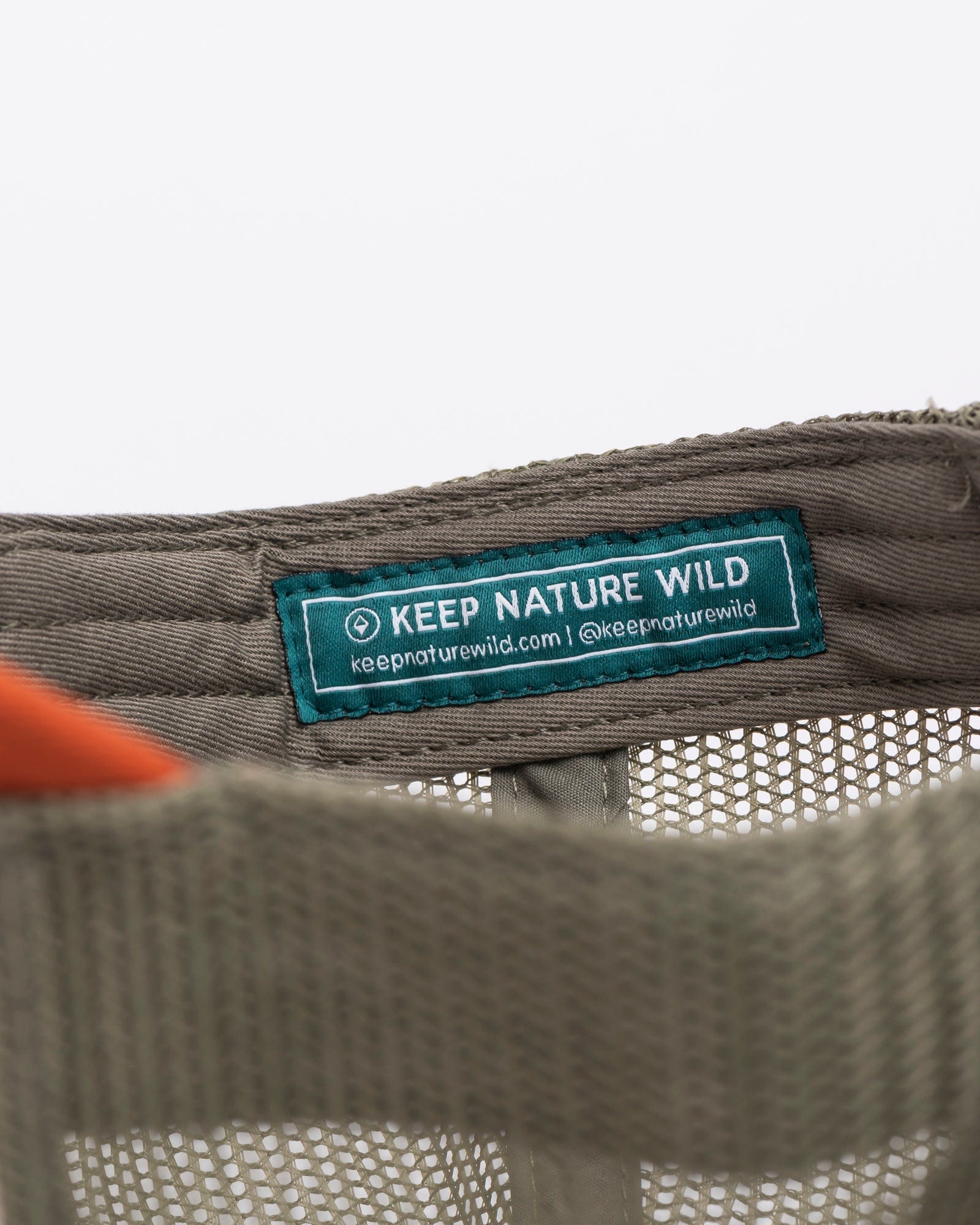 Keep Nature Wild Hat Retro Pines Trucker Hat | Olive/Beige/Copper