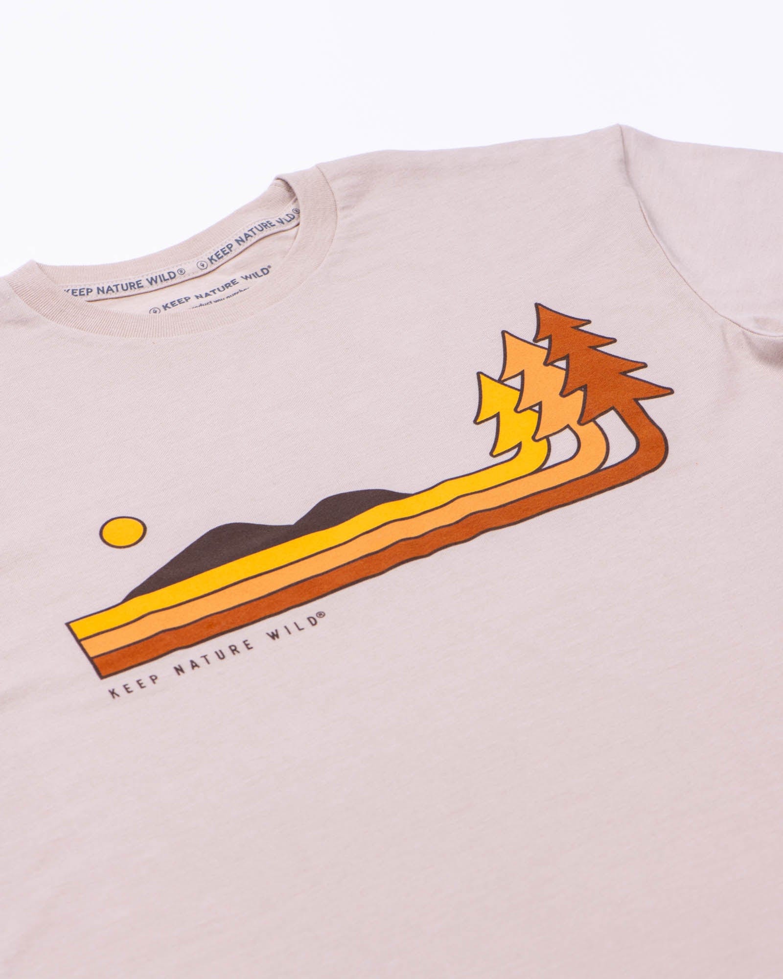 Keep Nature Wild Tee Retro Pines Unisex Tee | Heather Tan
