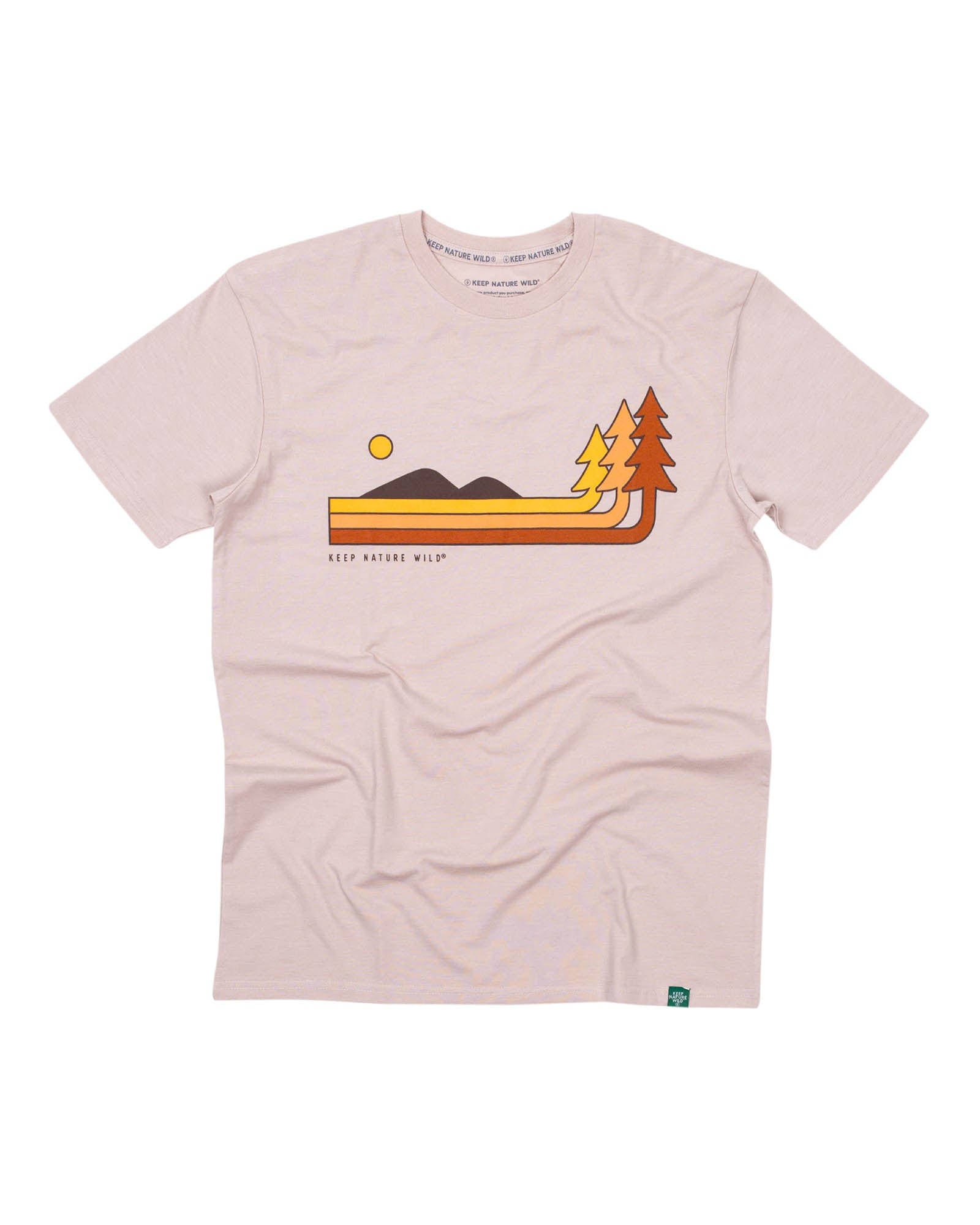 Keep Nature Wild Tee Retro Pines Unisex Tee | Heather Tan