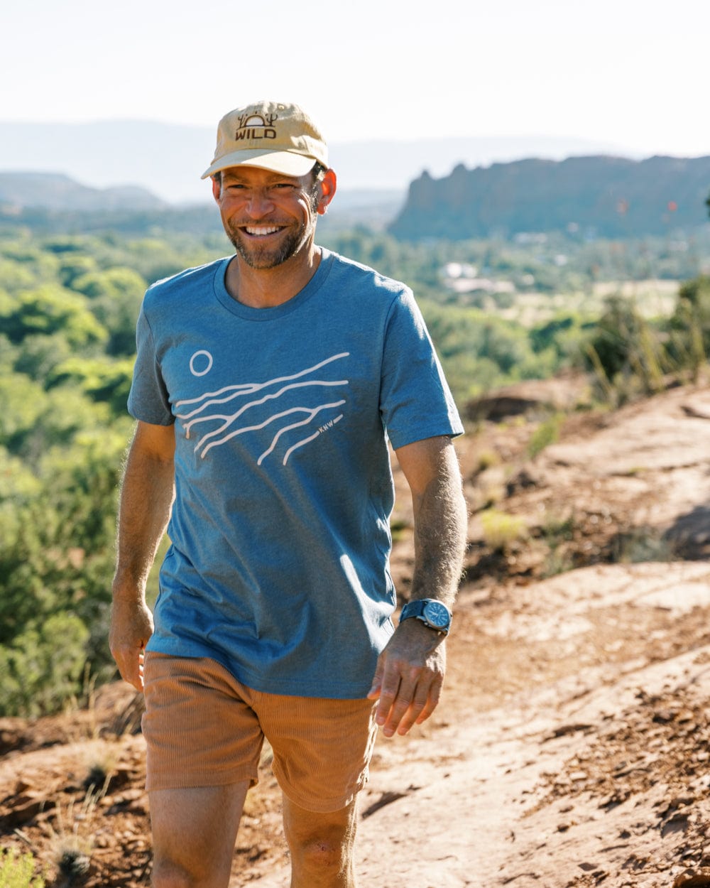 Keep Nature Wild Rising Sun Unisex Tee | Slate Blue