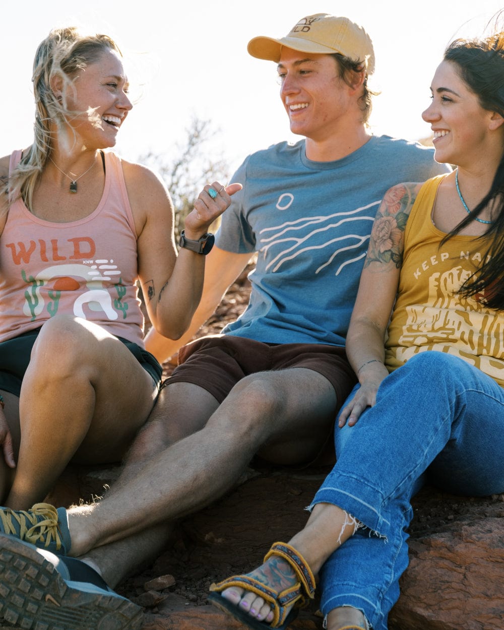 Keep Nature Wild Rising Sun Unisex Tee | Slate Blue