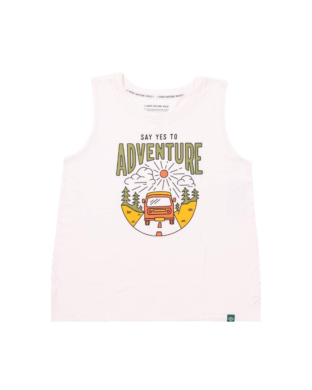 Keep Nature Wild Tank Say Yes to Adventure Women's Muscle Tank | Natural