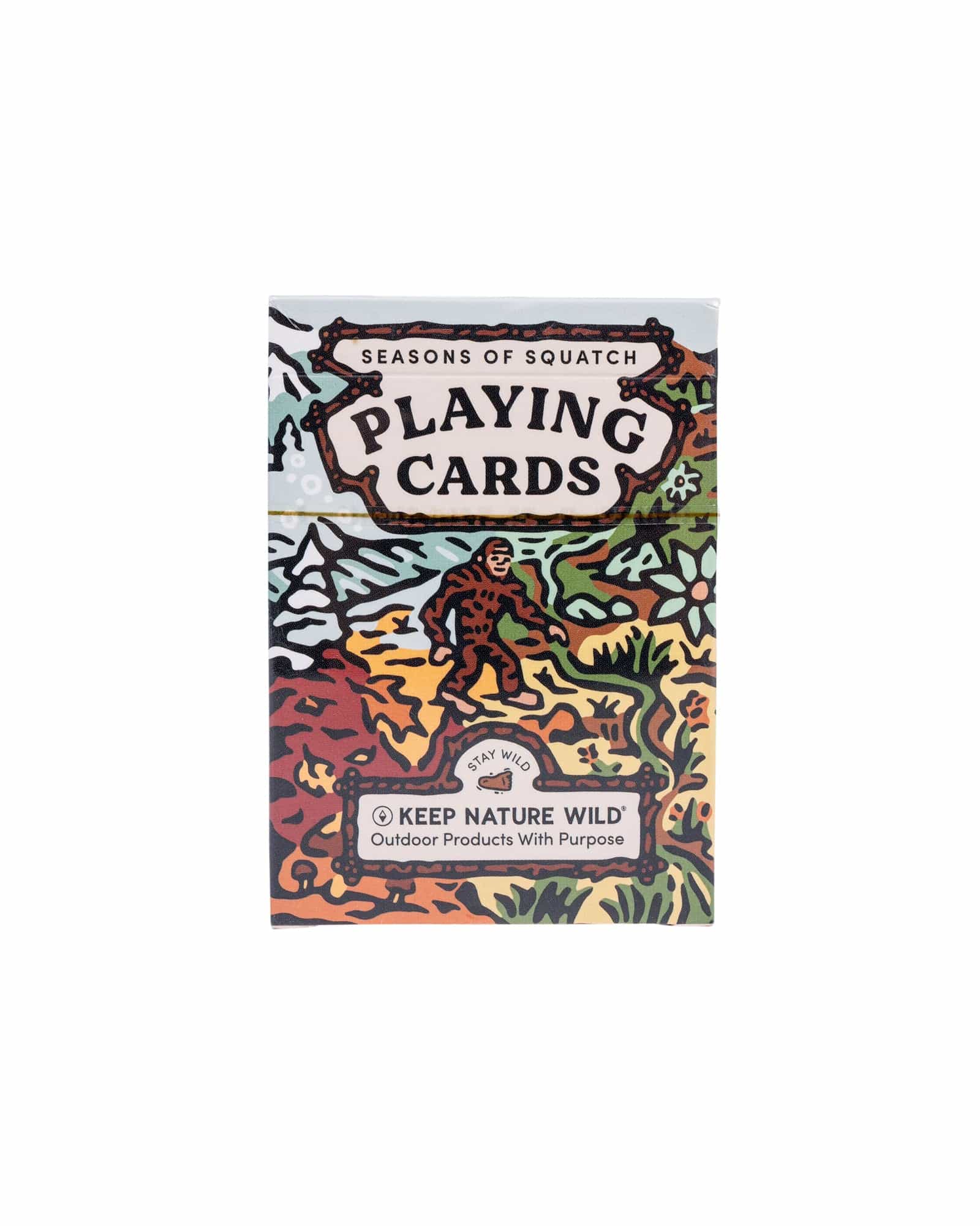 Keep Nature Wild Playing Cards Seasons of Squatch Playing Cards