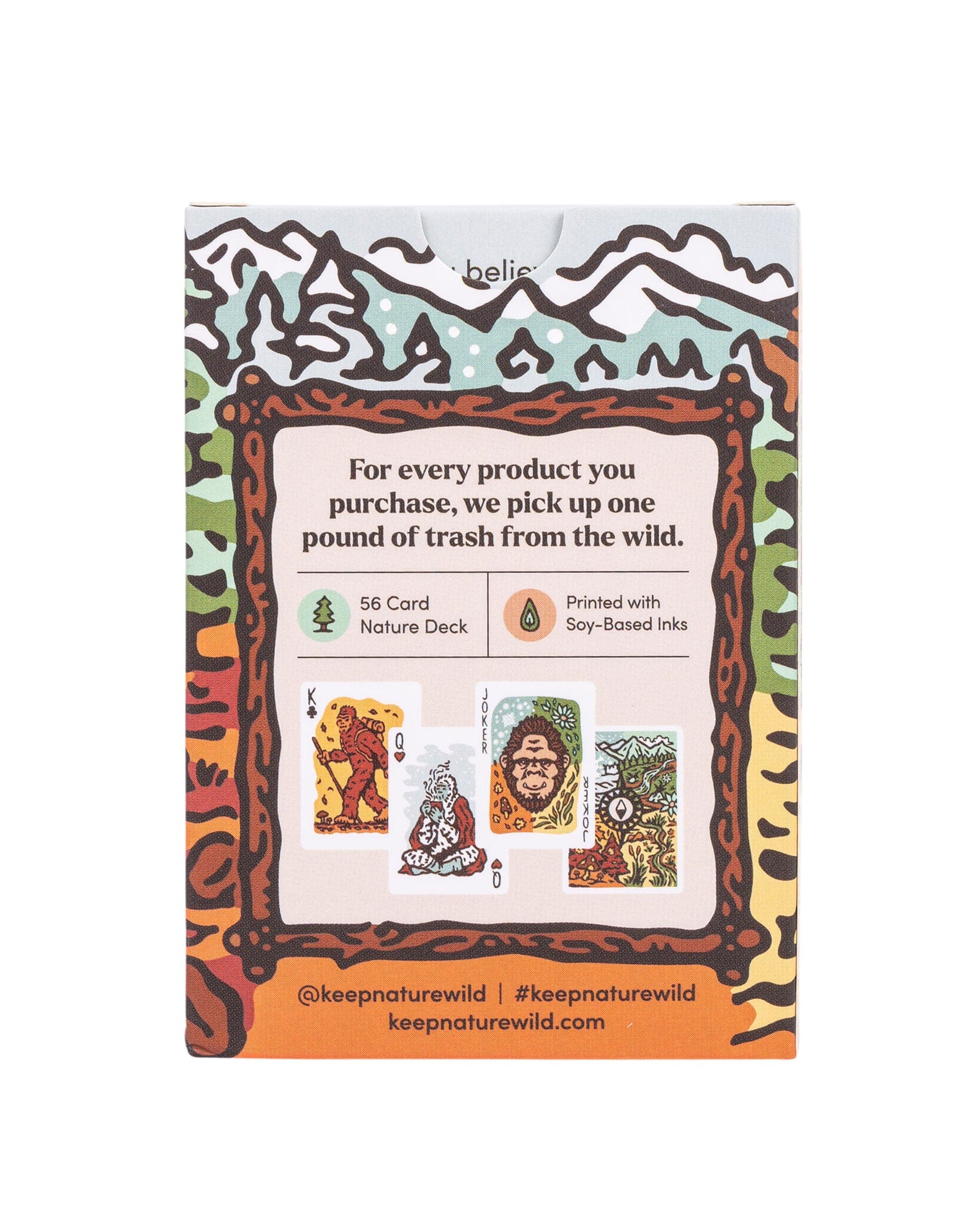 Keep Nature Wild Playing Cards Seasons of Squatch Playing Cards