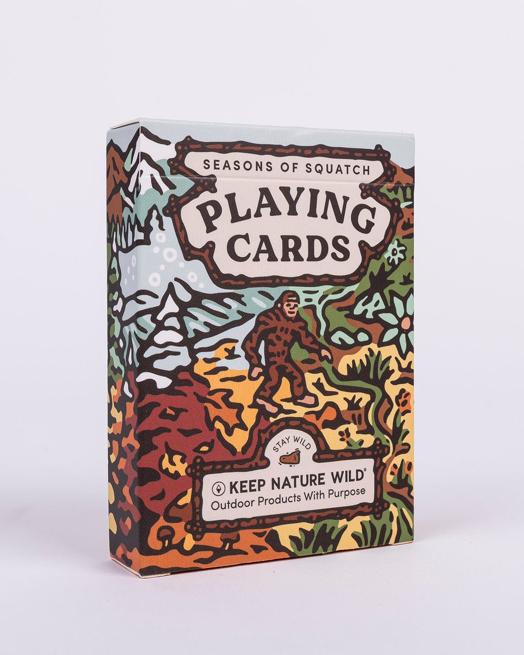 Keep Nature Wild Playing Cards Seasons of Squatch Playing Cards