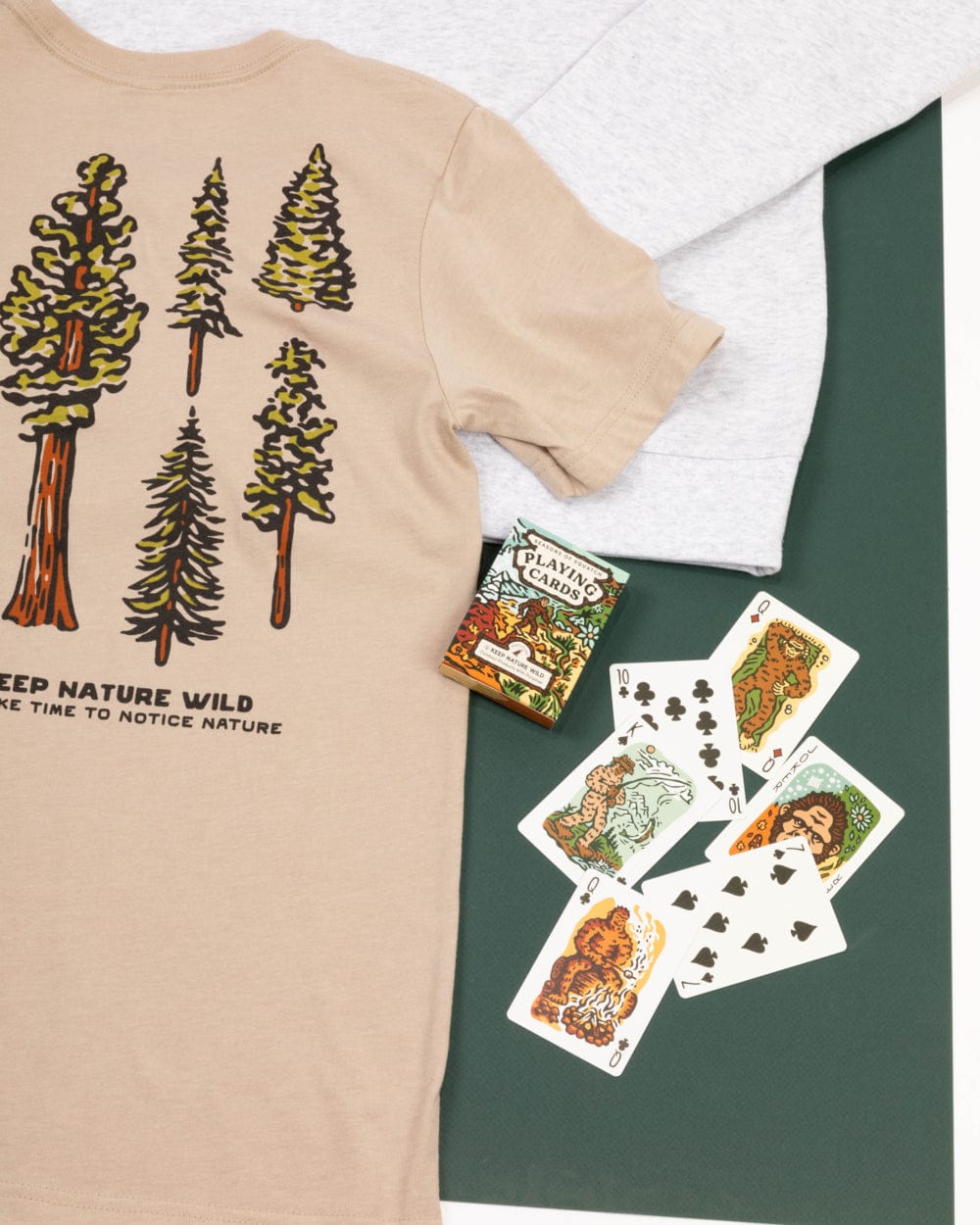 Keep Nature Wild Home Seasons of Squatch Playing Cards