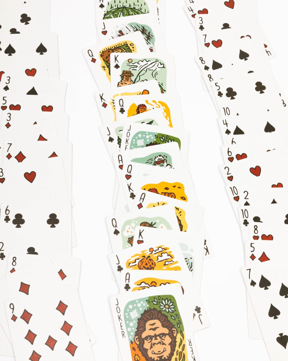 Keep Nature Wild Home Seasons of Squatch Playing Cards