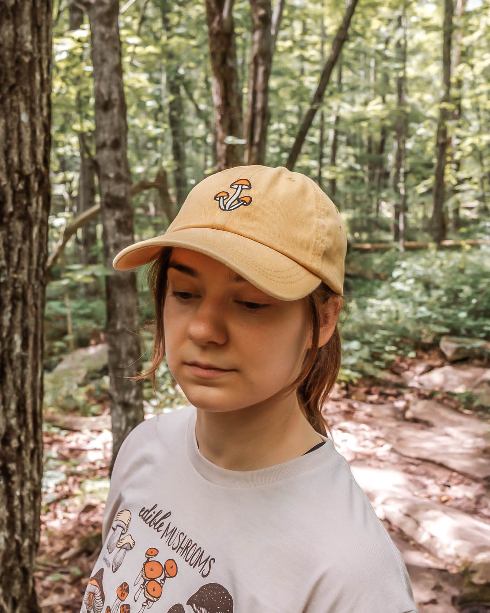 Keep Nature Wild Hat Shroom Dad Hat | Mustard