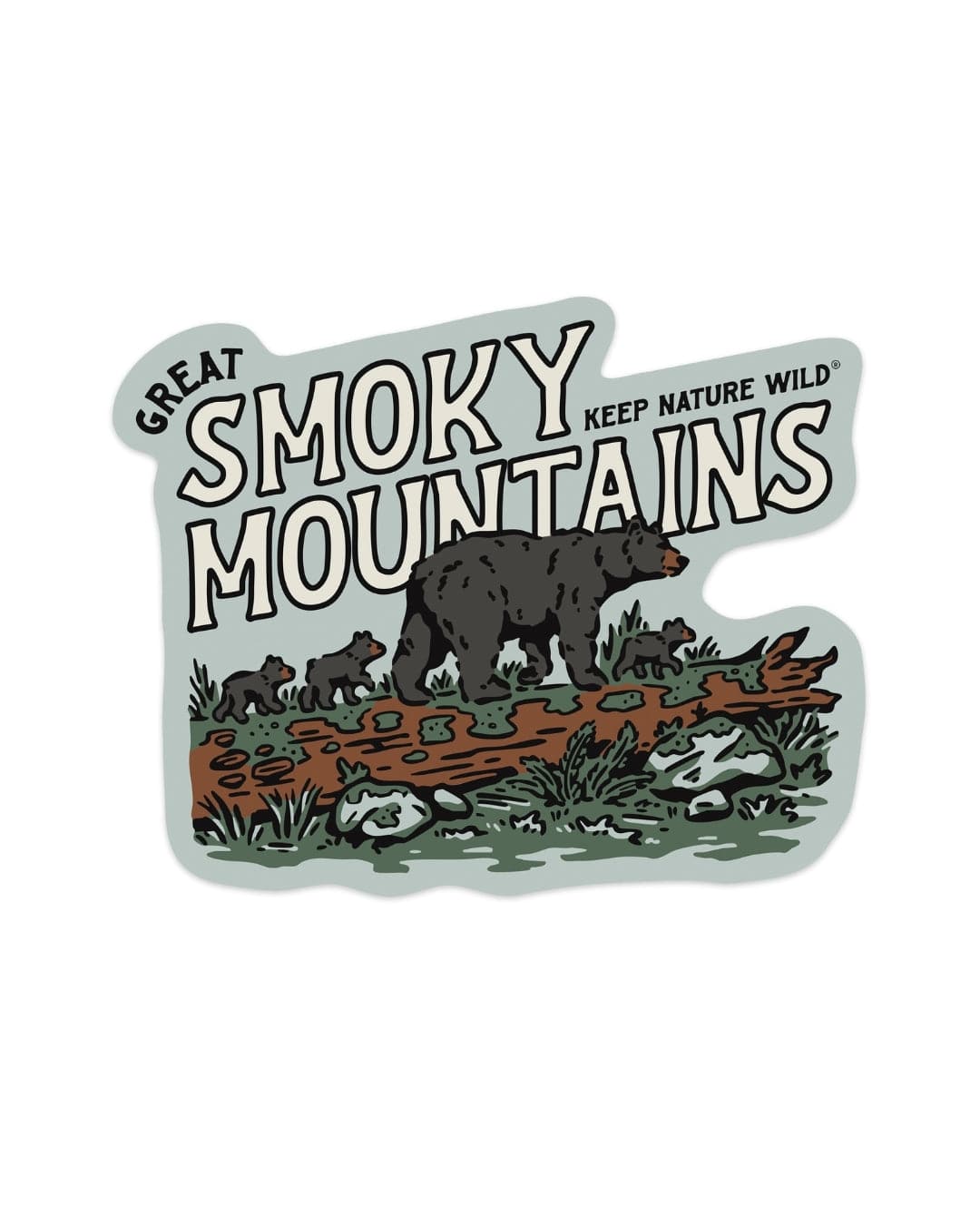 Keep Nature Wild Sticker Smoky Mountain Bears | Sticker