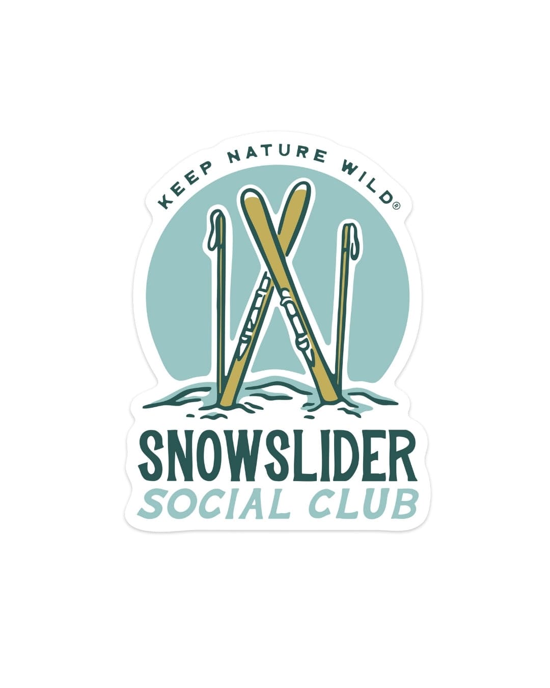 Keep Nature Wild Sticker Snowslider Social Club | Sticker