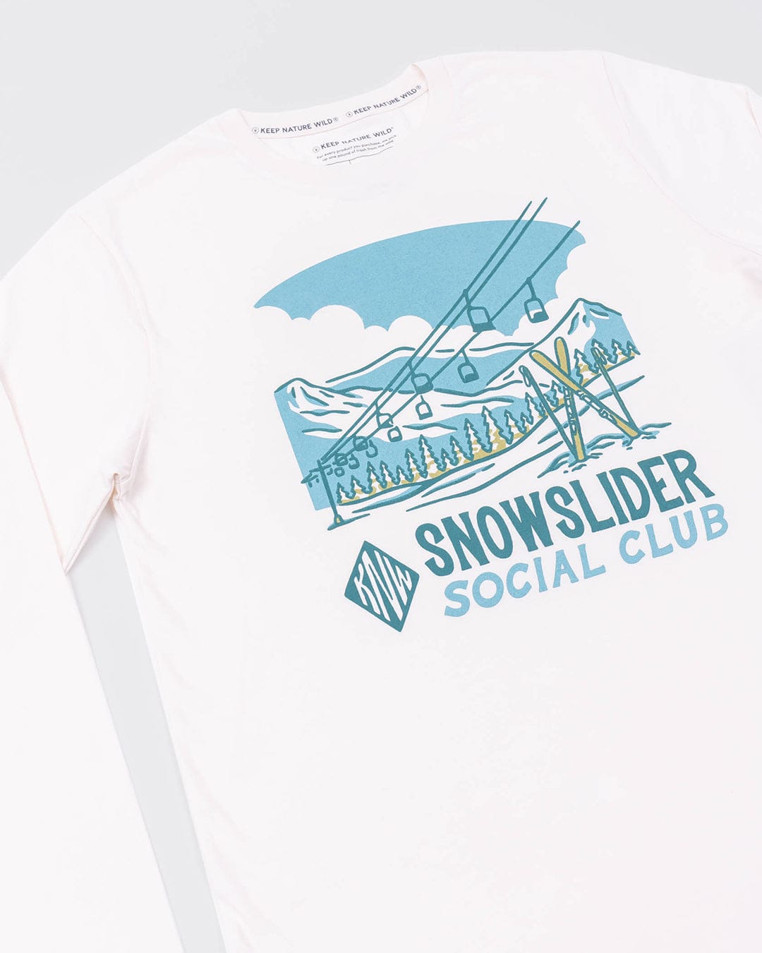 Keep Nature Wild Long Sleeve Snowslider Social Club Unisex Long Sleeve Shirt | Natural
