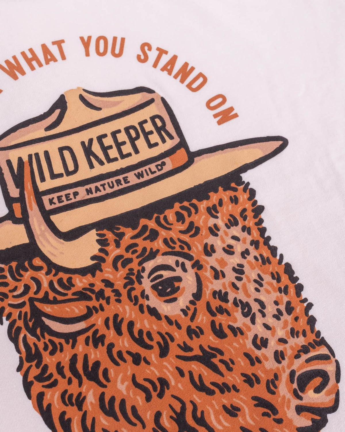 Keep Nature Wild Tee Stand For Bison | Unisex Tee | Natural
