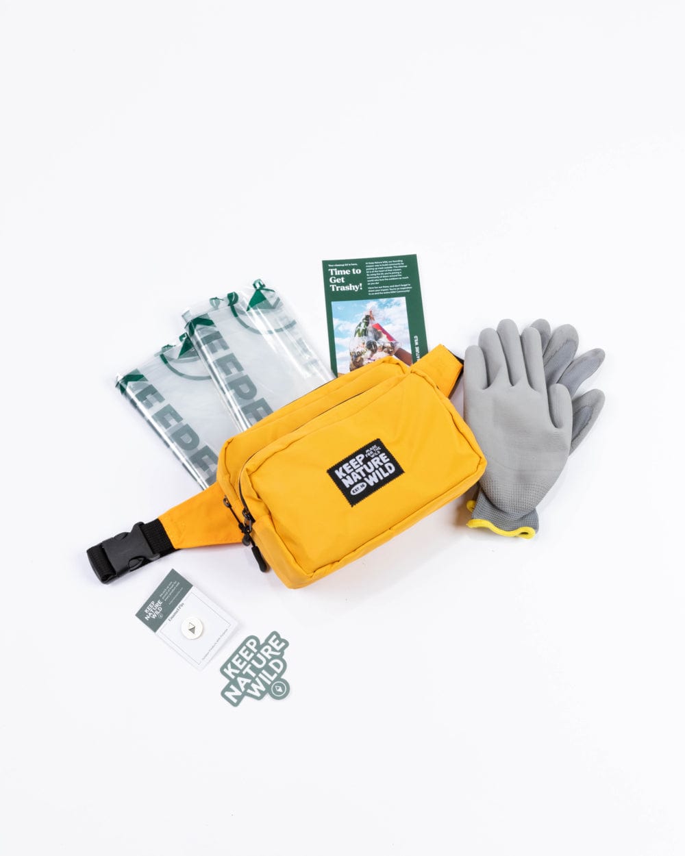 Keep Nature Wild WKA Gear Standard Fanny Pack Cleanup Kit | Marigold (WKA Gear)
