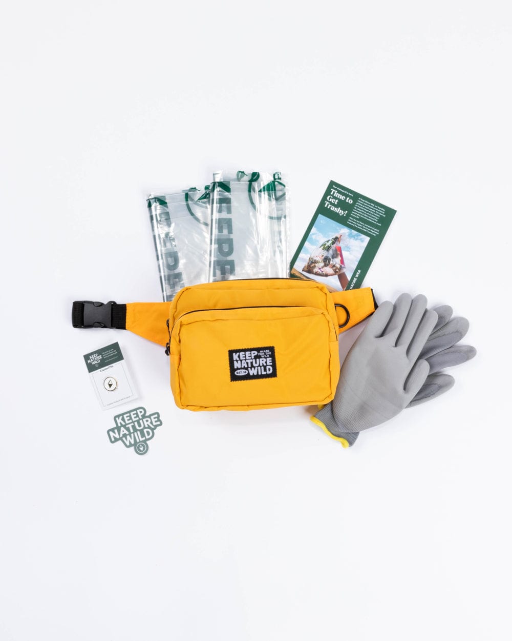 Keep Nature Wild WKA Gear Standard Fanny Pack Cleanup Kit | Marigold (WKA Gear)