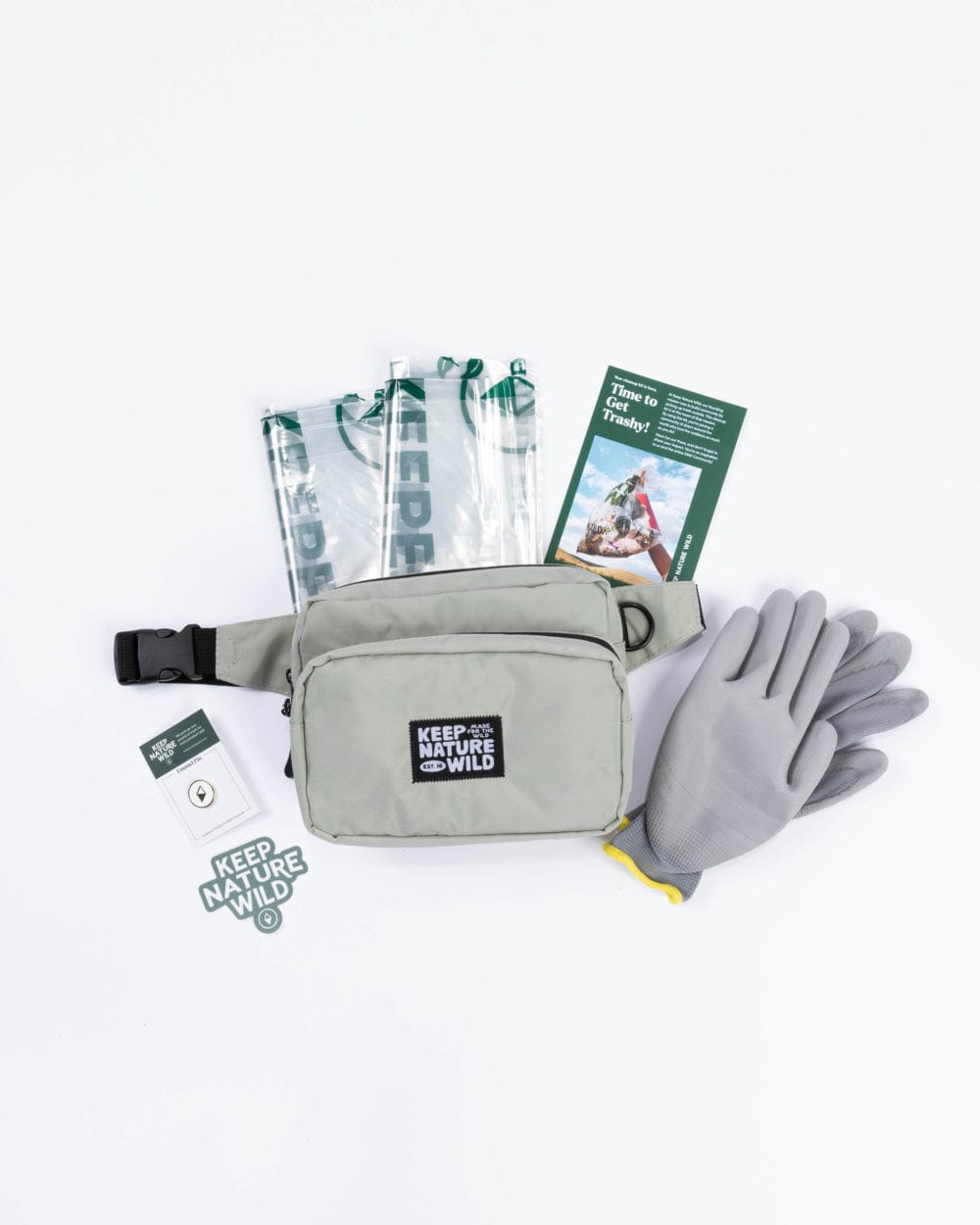 Keep Nature Wild Cleanup Kit Standard Fanny Pack Cleanup Kit | Stone