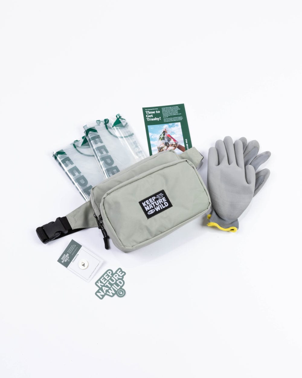 Keep Nature Wild Cleanup Kit Standard Fanny Pack Cleanup Kit | Stone