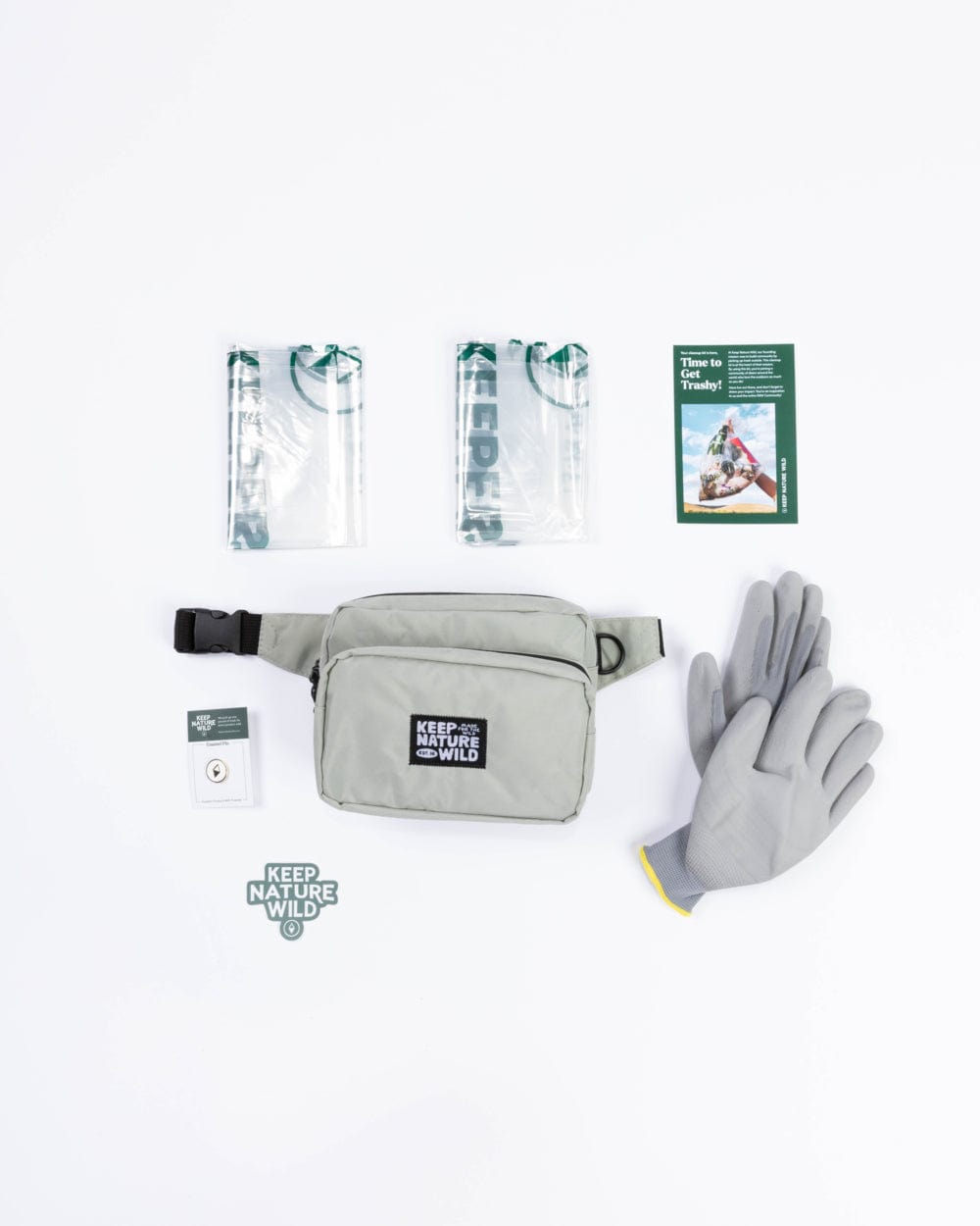 Keep Nature Wild WKA Gear Standard Fanny Pack Cleanup Kit | Stone (WKA Gear)