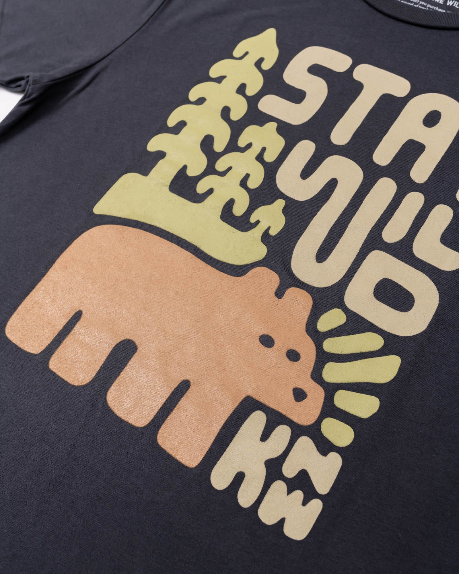 Keep Nature Wild Tee Stay Wild Grizzly Unisex Tee | Coal