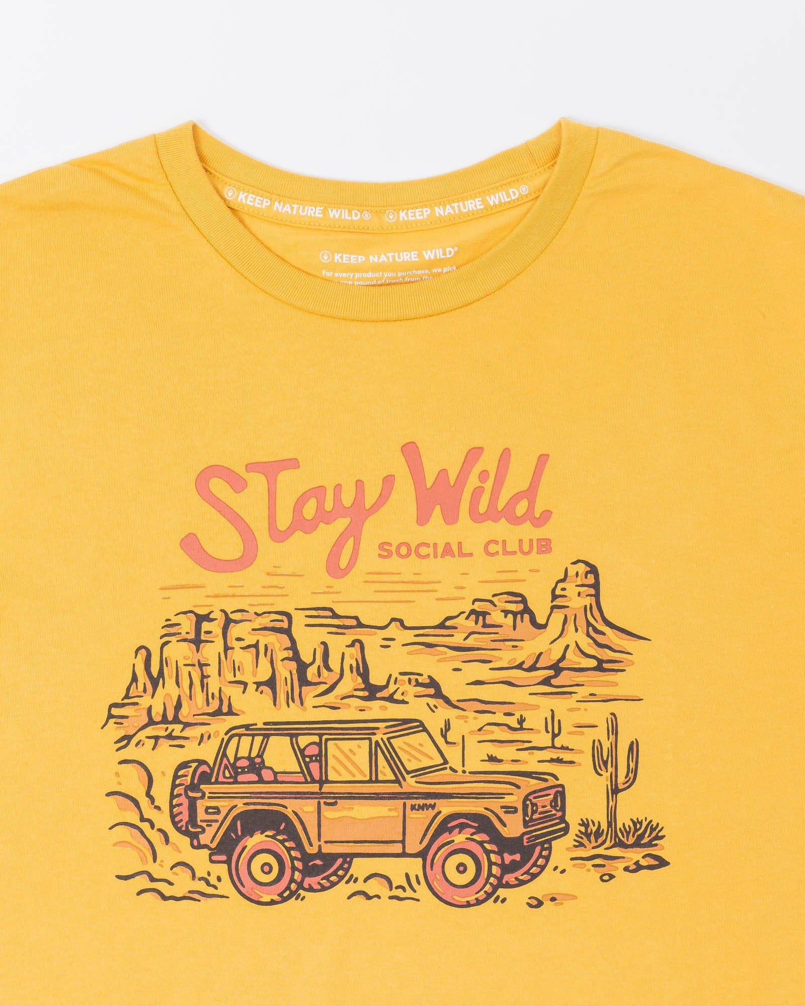 Keep Nature Wild Tee Stay Wild Social Club Unisex Tee | Mustard