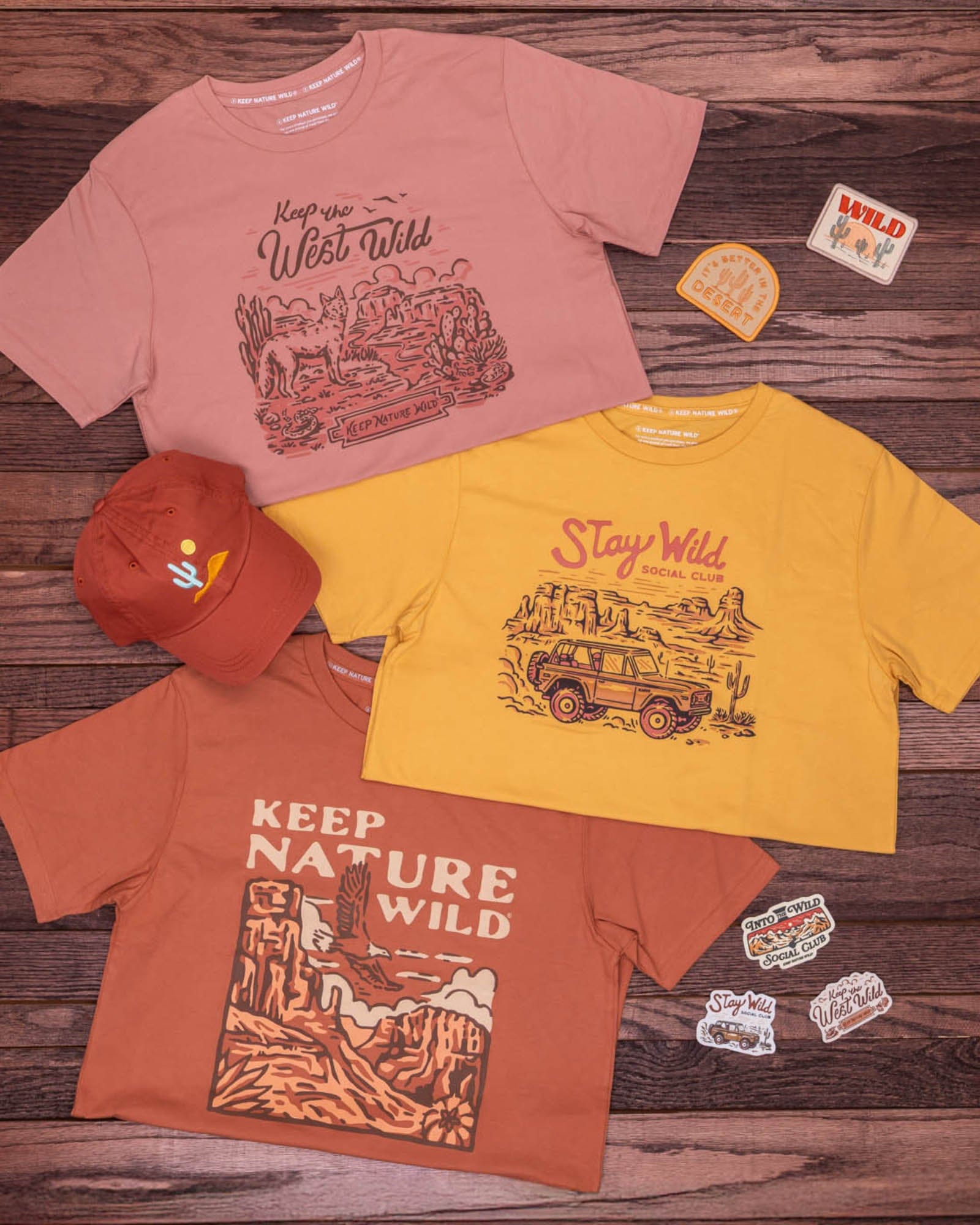 Keep Nature Wild Tee Stay Wild Social Club Unisex Tee | Mustard