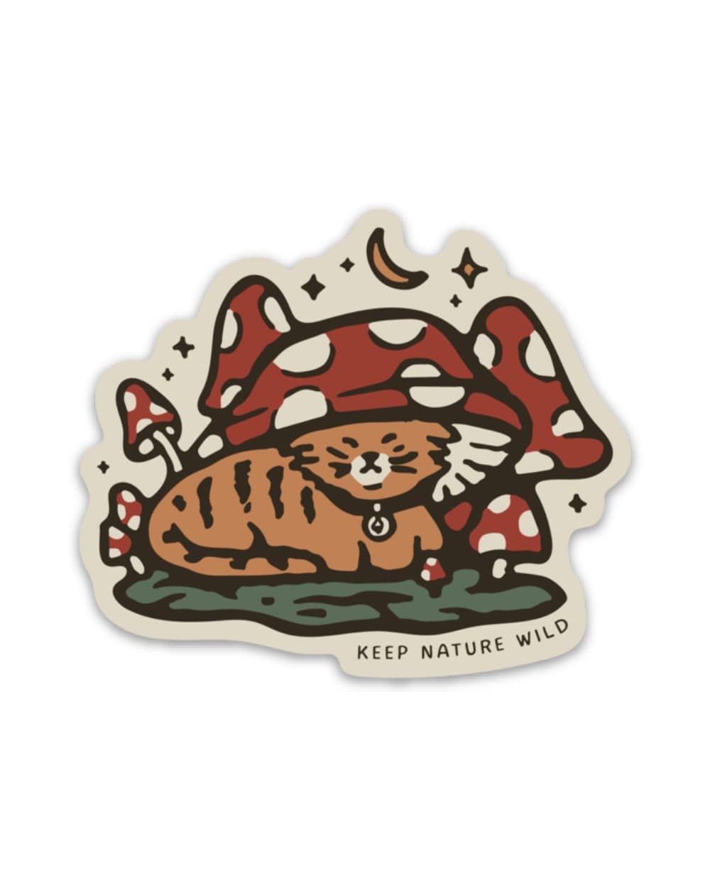 Keep Nature Wild Sticker Toadstool Tabby | Sticker