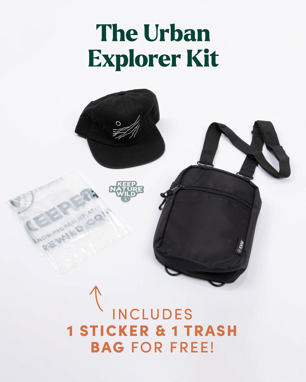 Keep Nature Wild Urban Explorer Kit - Black